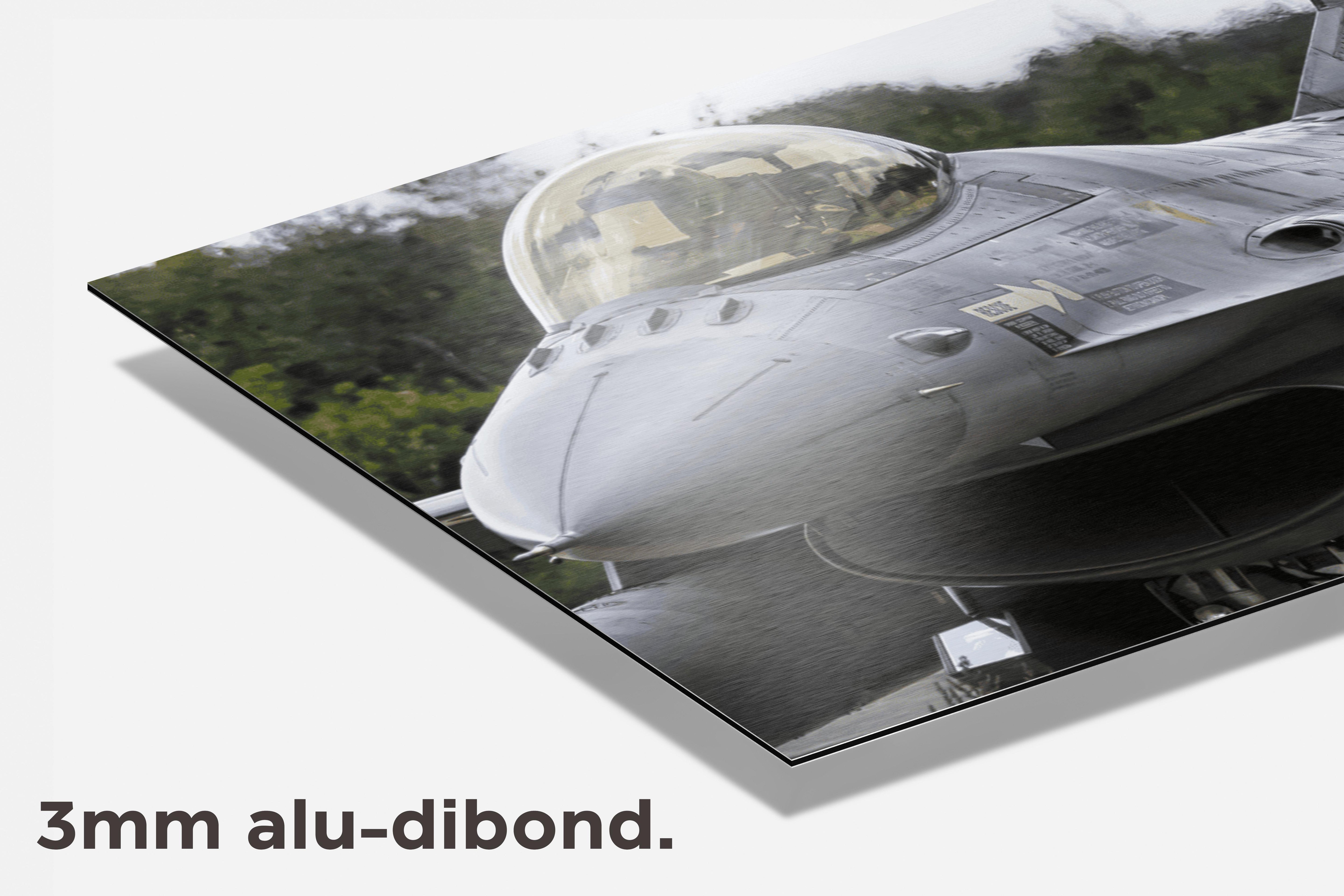 F16 Straaljager dibond detail