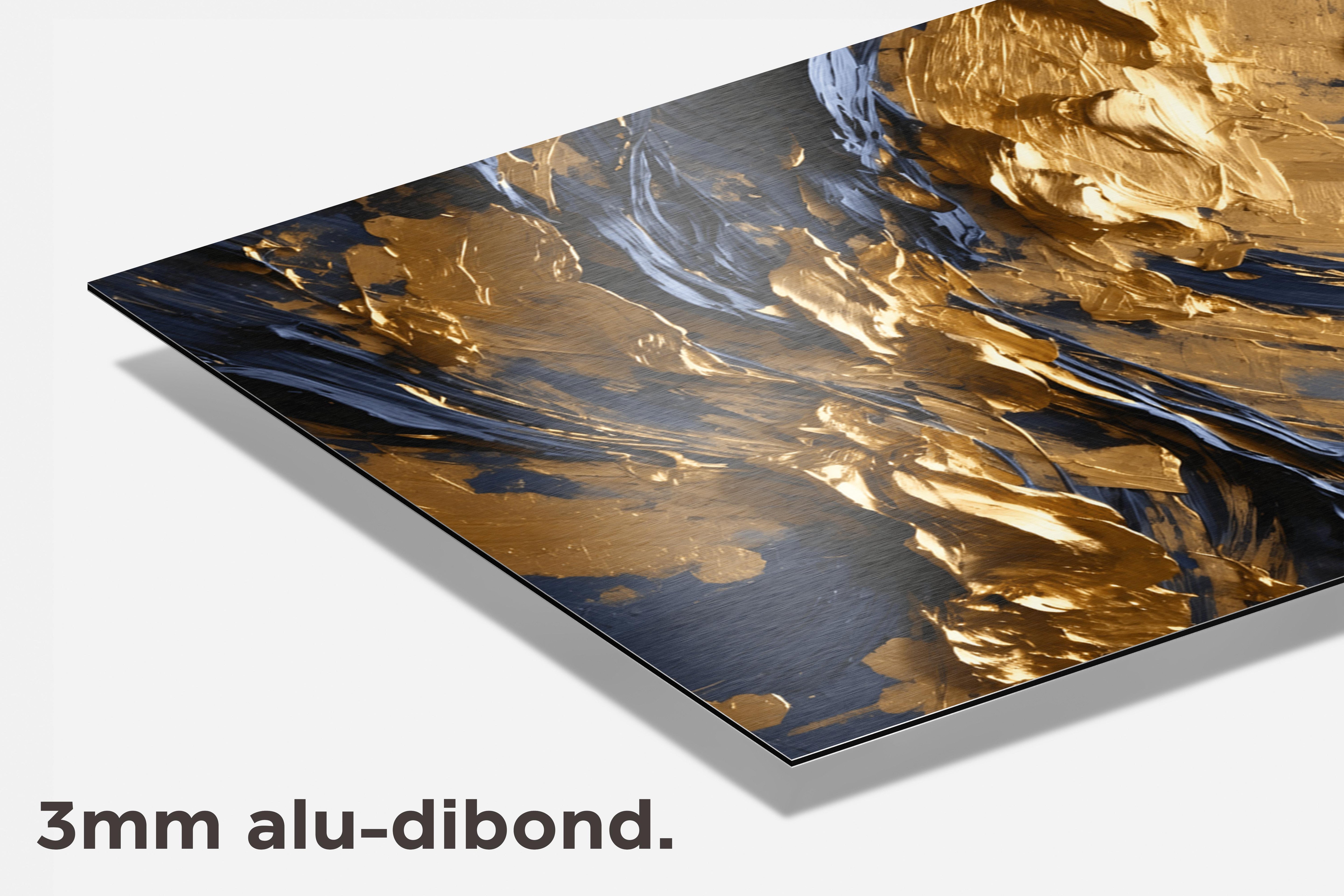 Goud Abstract dibond detail