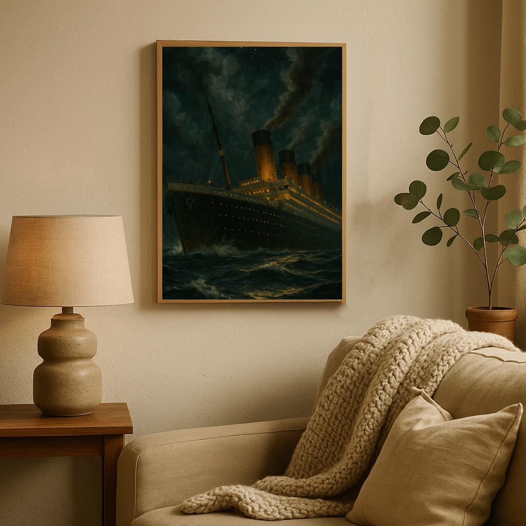 Titanic / Ship Ocean Vintage poster sfeerbeeld 2