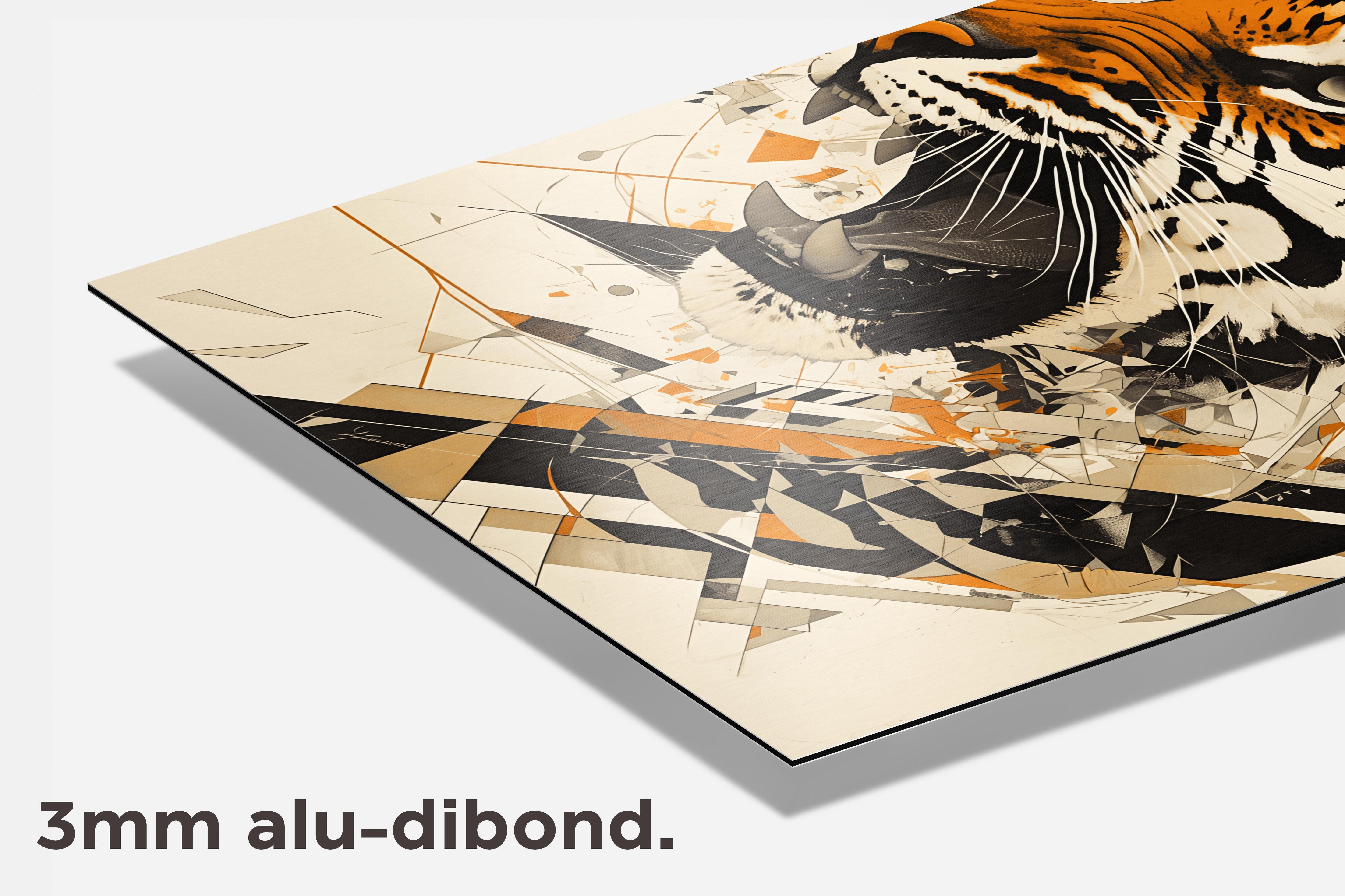 Tijger dibond detail