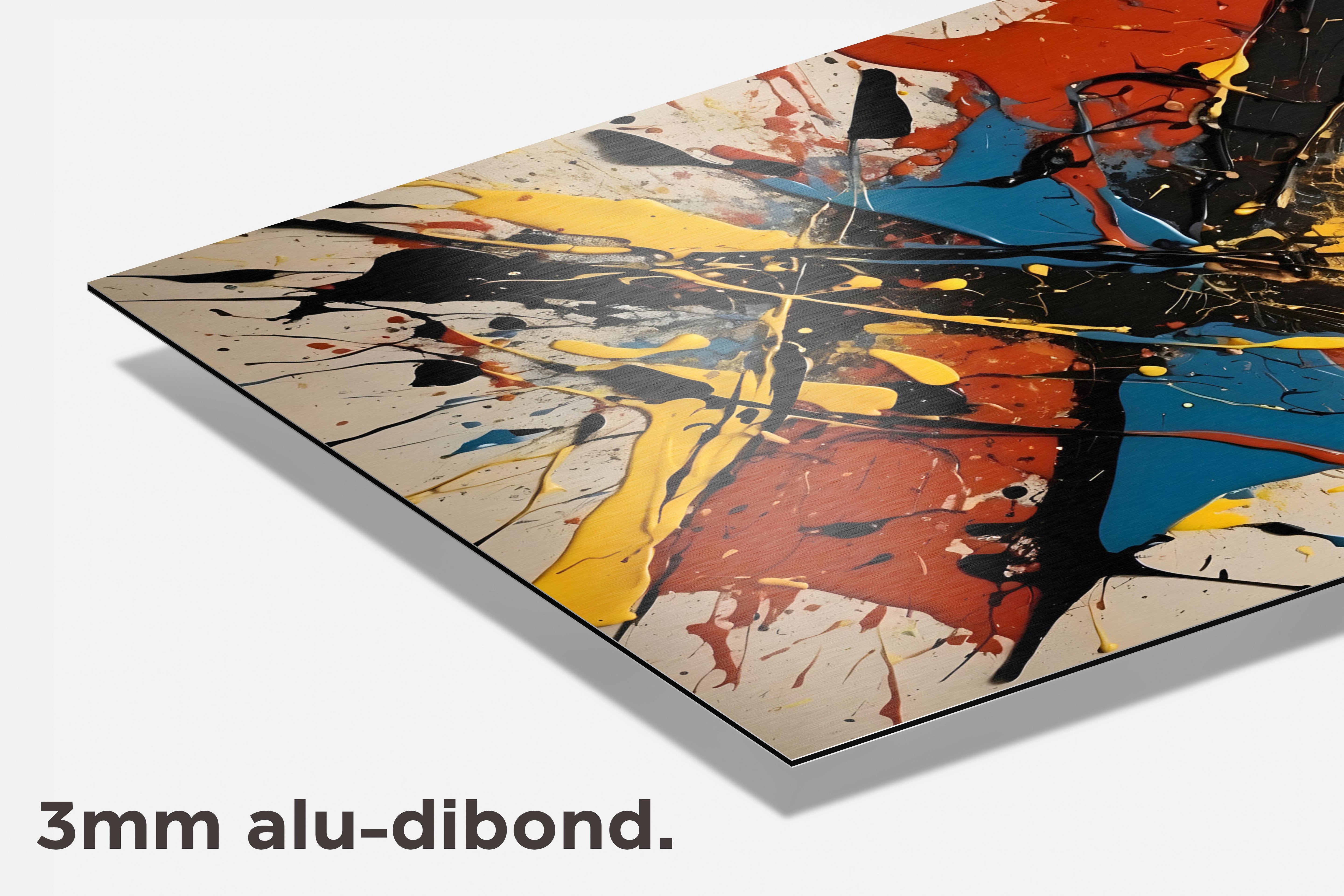 Verf Spetters dibond detail
