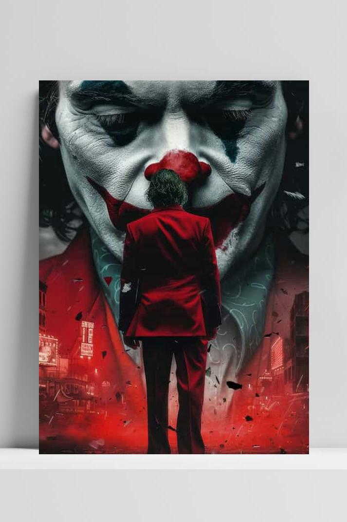 Joker Rood Pak op 3mm aluminium dibond