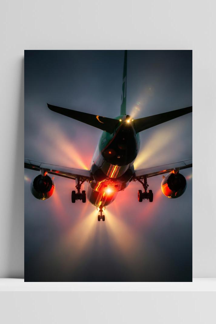 Onderkant Vliegtuig op 3mm aluminium dibond