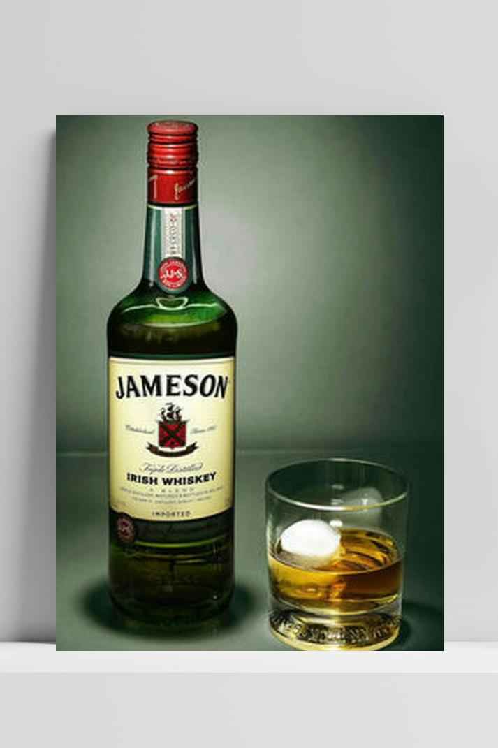 Jameson Drank op 3mm aluminium dibond