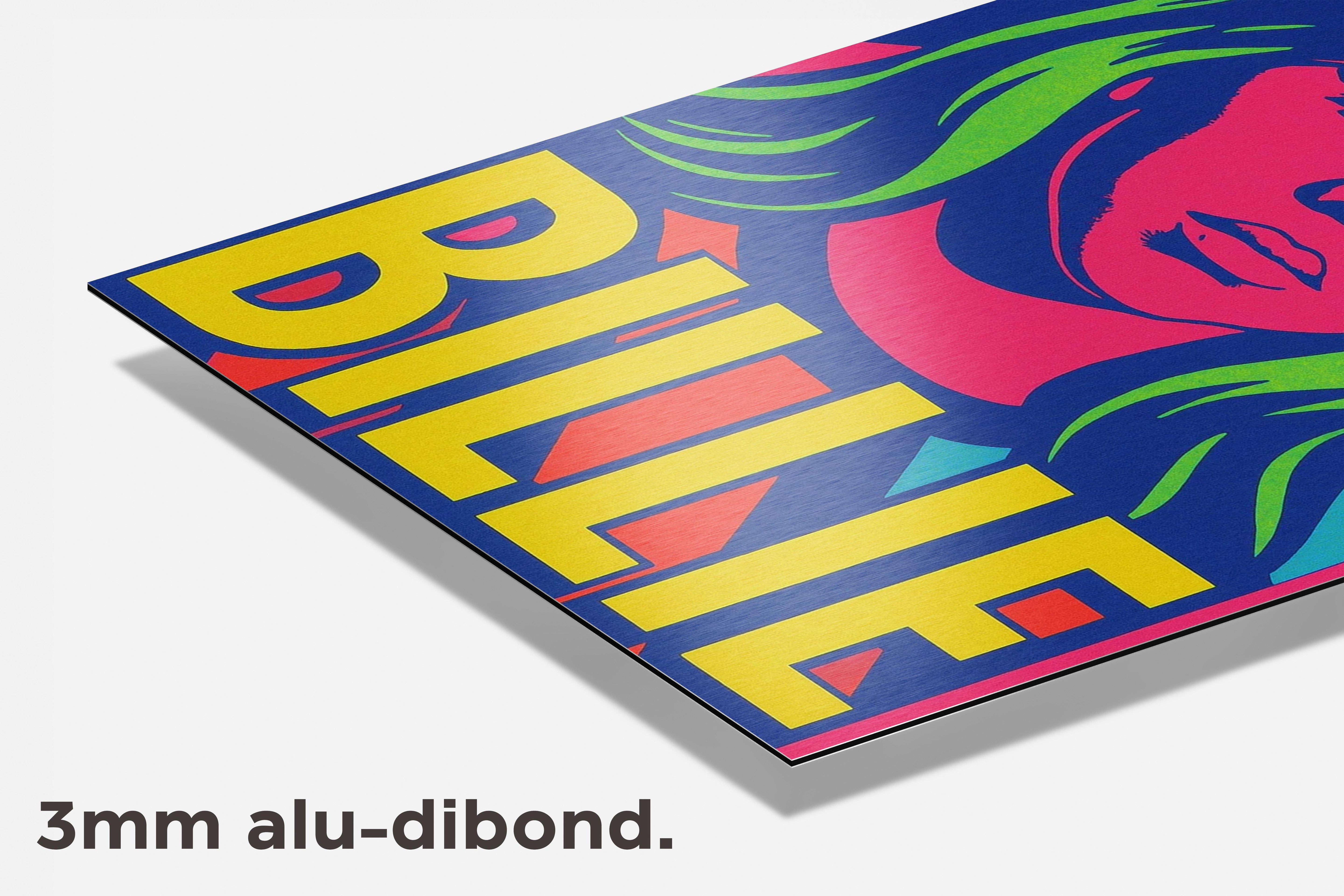 Billie Eilish dibond detail