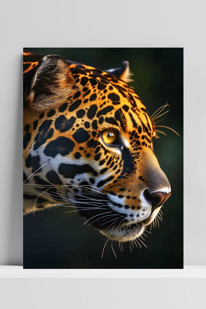 Jaguar op 3mm aluminium dibond