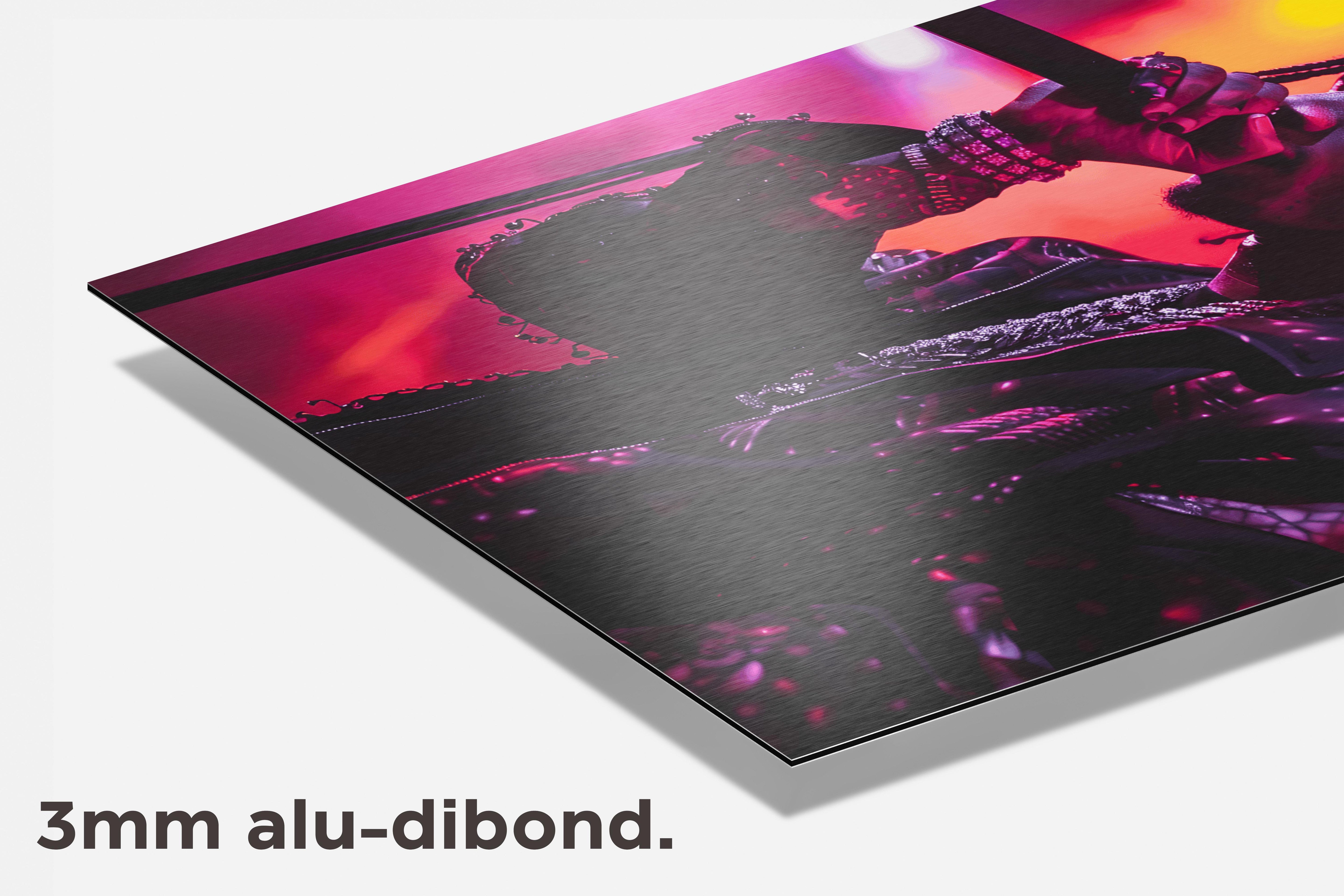 Burnaboy dibond detail