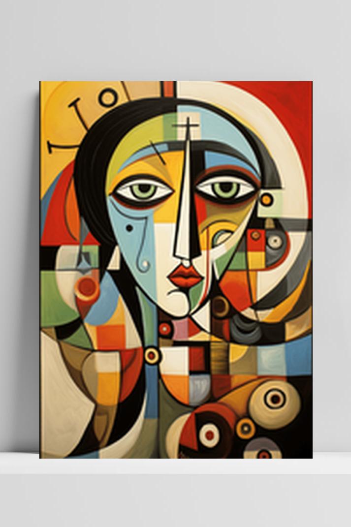 Picasso Meets Mondriaan op 3mm aluminium dibond
