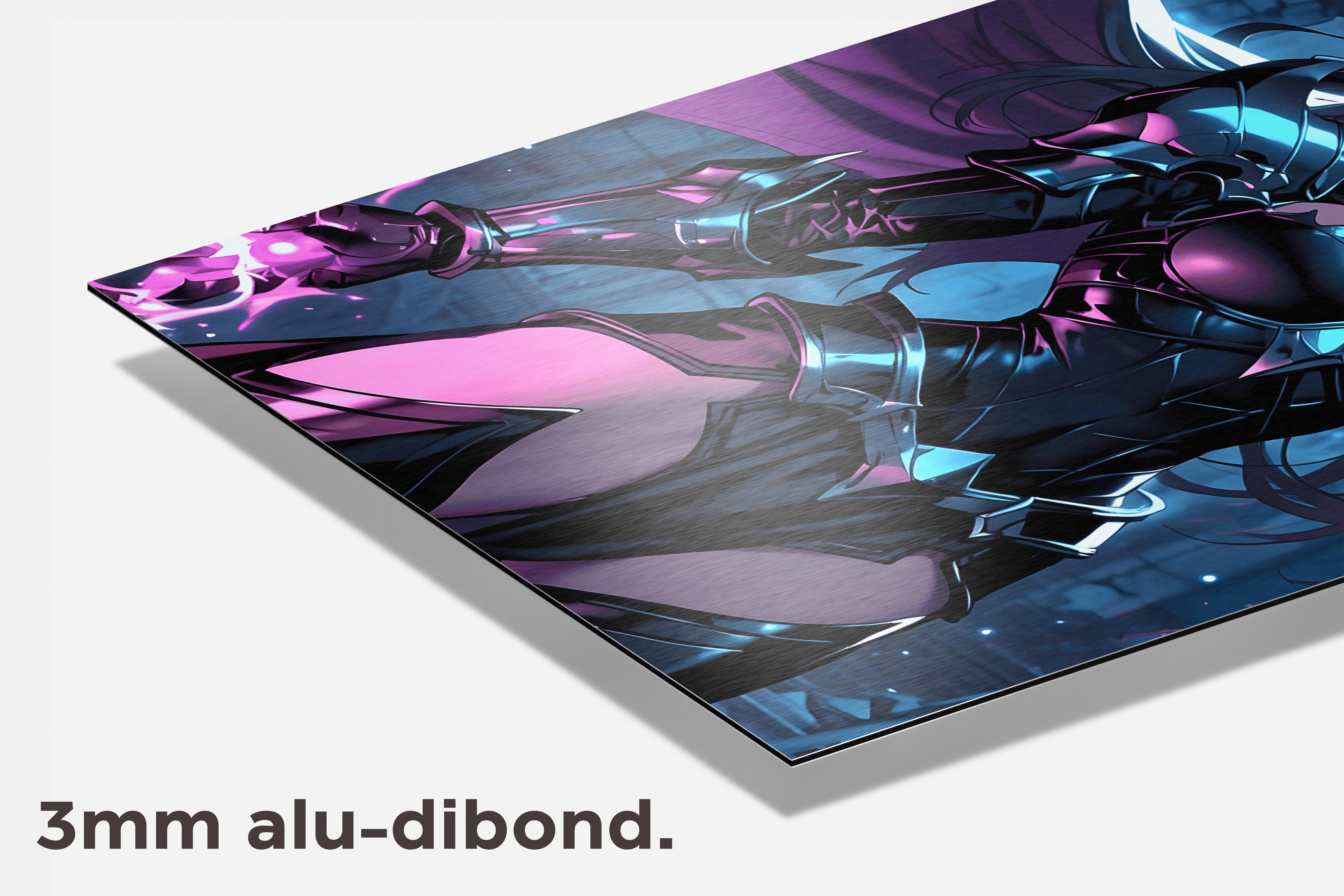 Demonmeisje Anime dibond detail