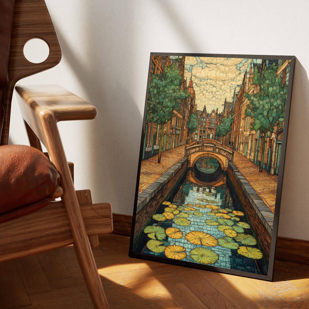 Dutch Canal Amsterdam poster sfeerbeeld 3