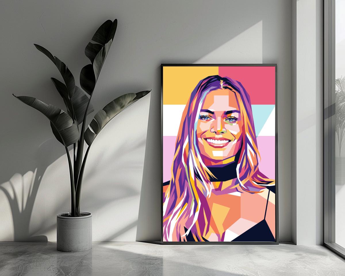 Margot Robbie Pop Art poster van 25 Artstreet