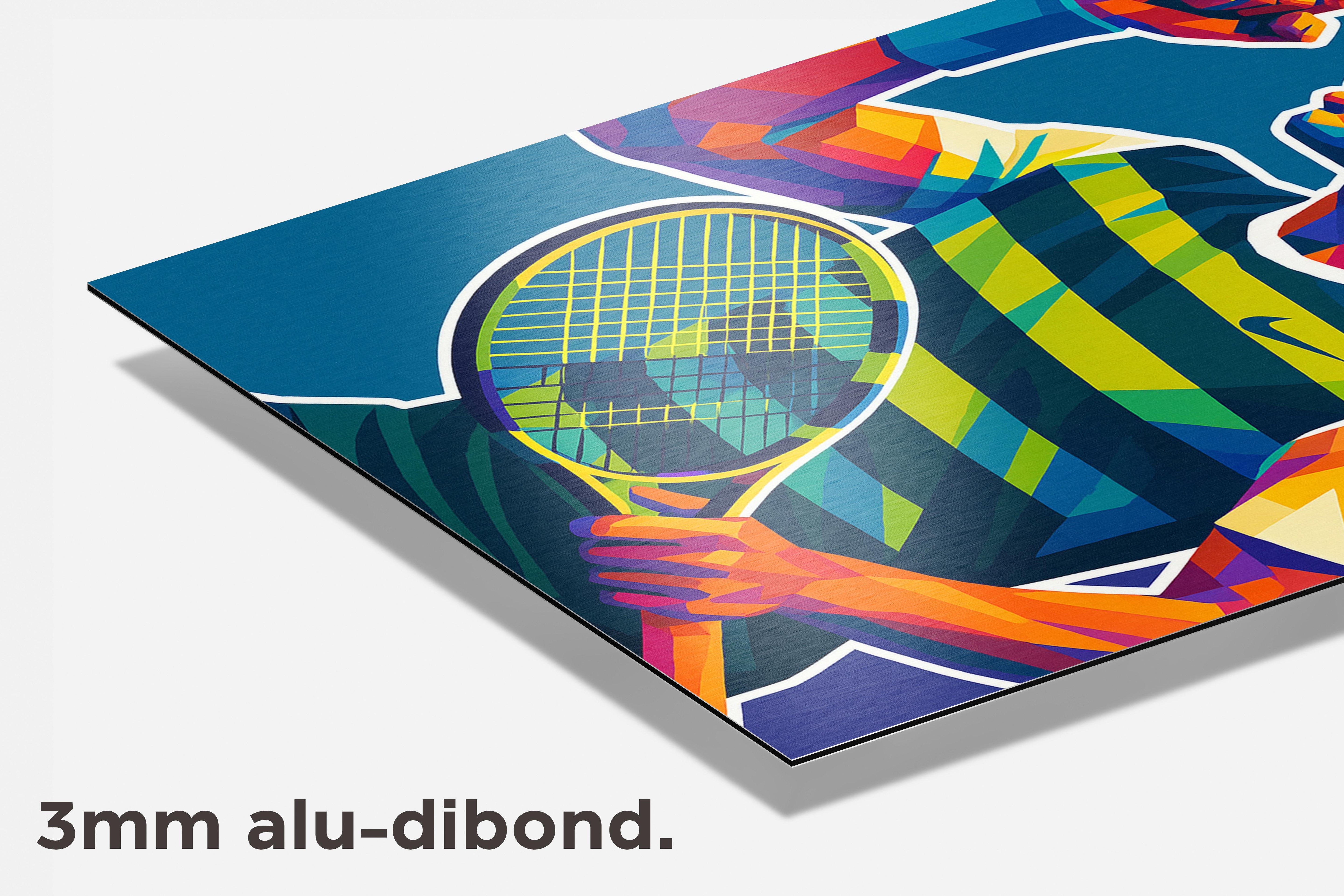 Carlos Alcaraz dibond detail