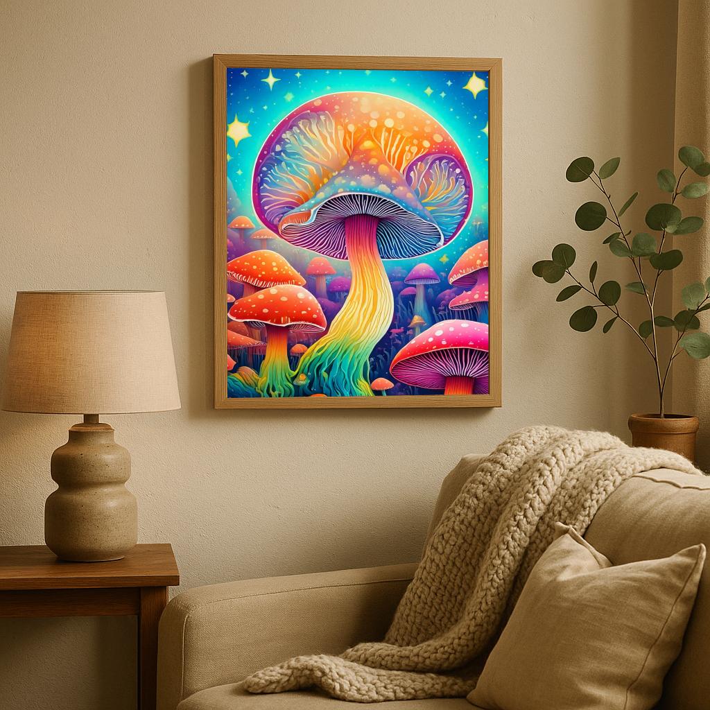 Psychedelic Mushroom poster sfeerbeeld 1