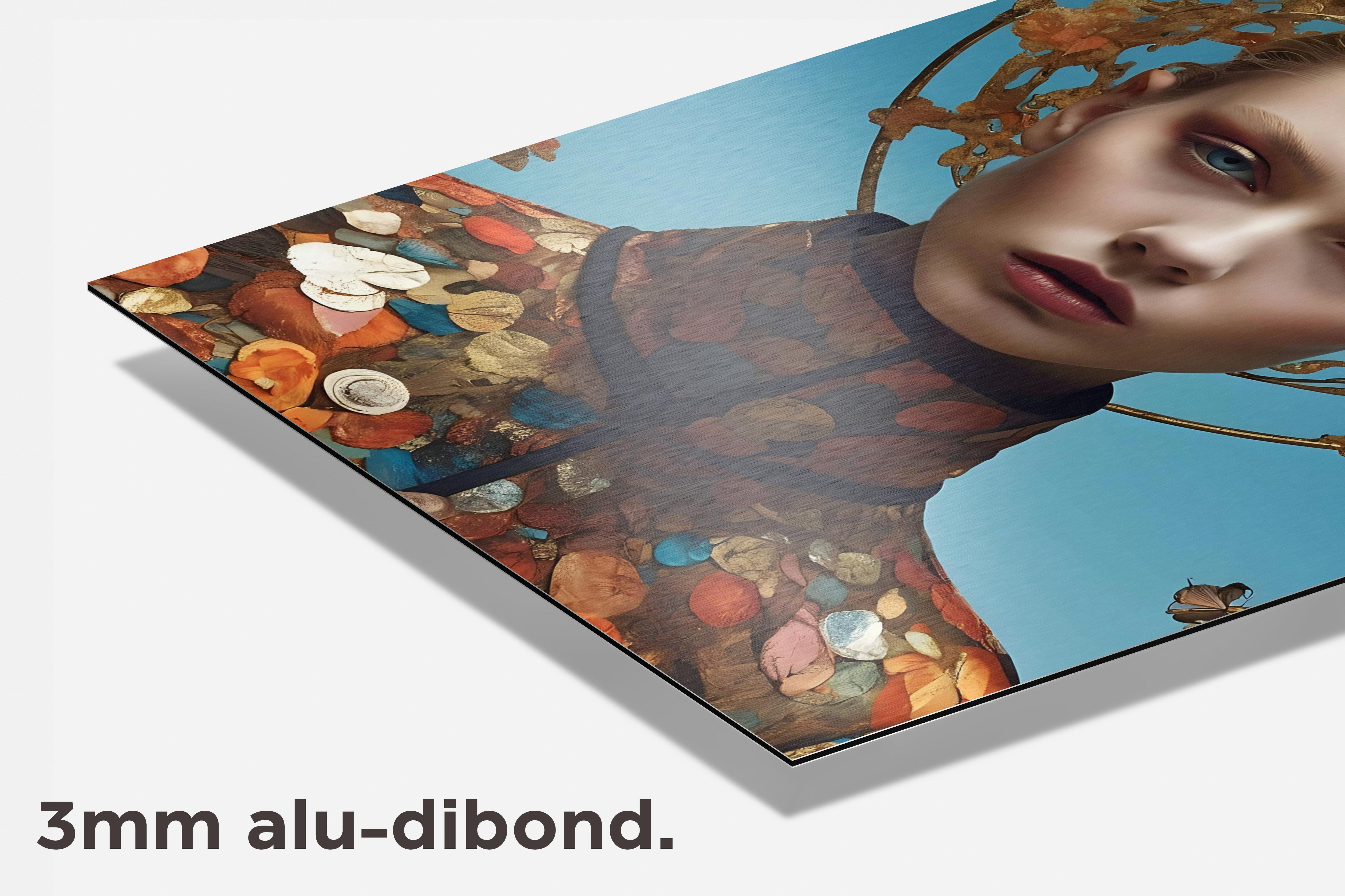 Gouden Vrouw dibond detail