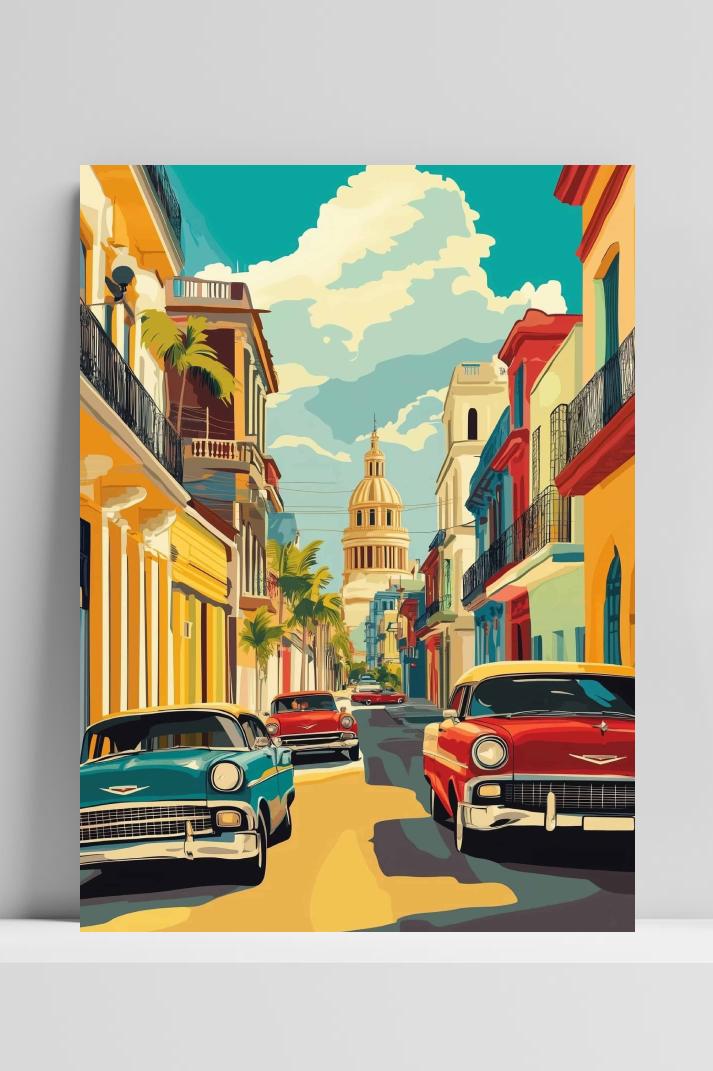 Havana op 3mm aluminium dibond