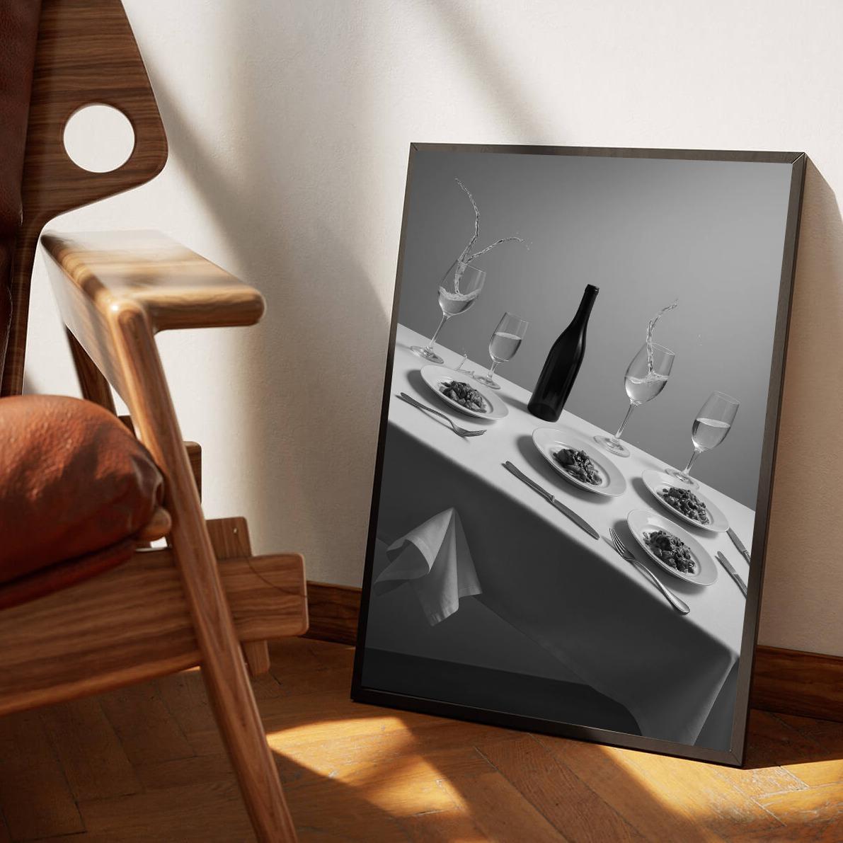 Fine Dining B&W poster sfeerbeeld 3