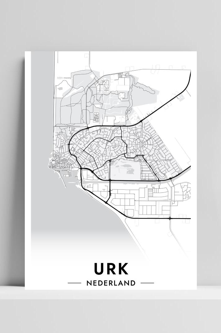 Urk  Map op 3mm aluminium dibond