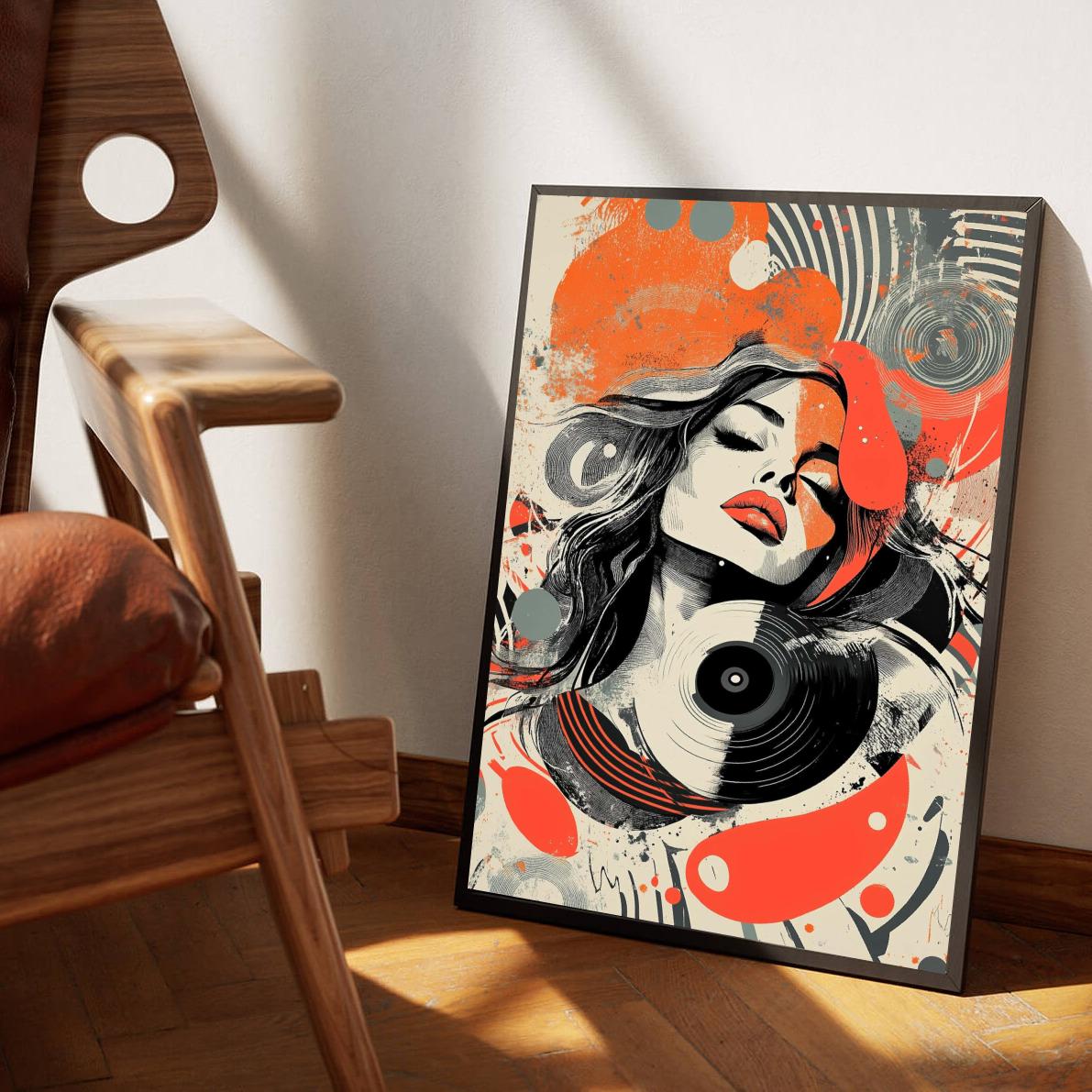 Woman Abstract poster van 25 Artstreet
