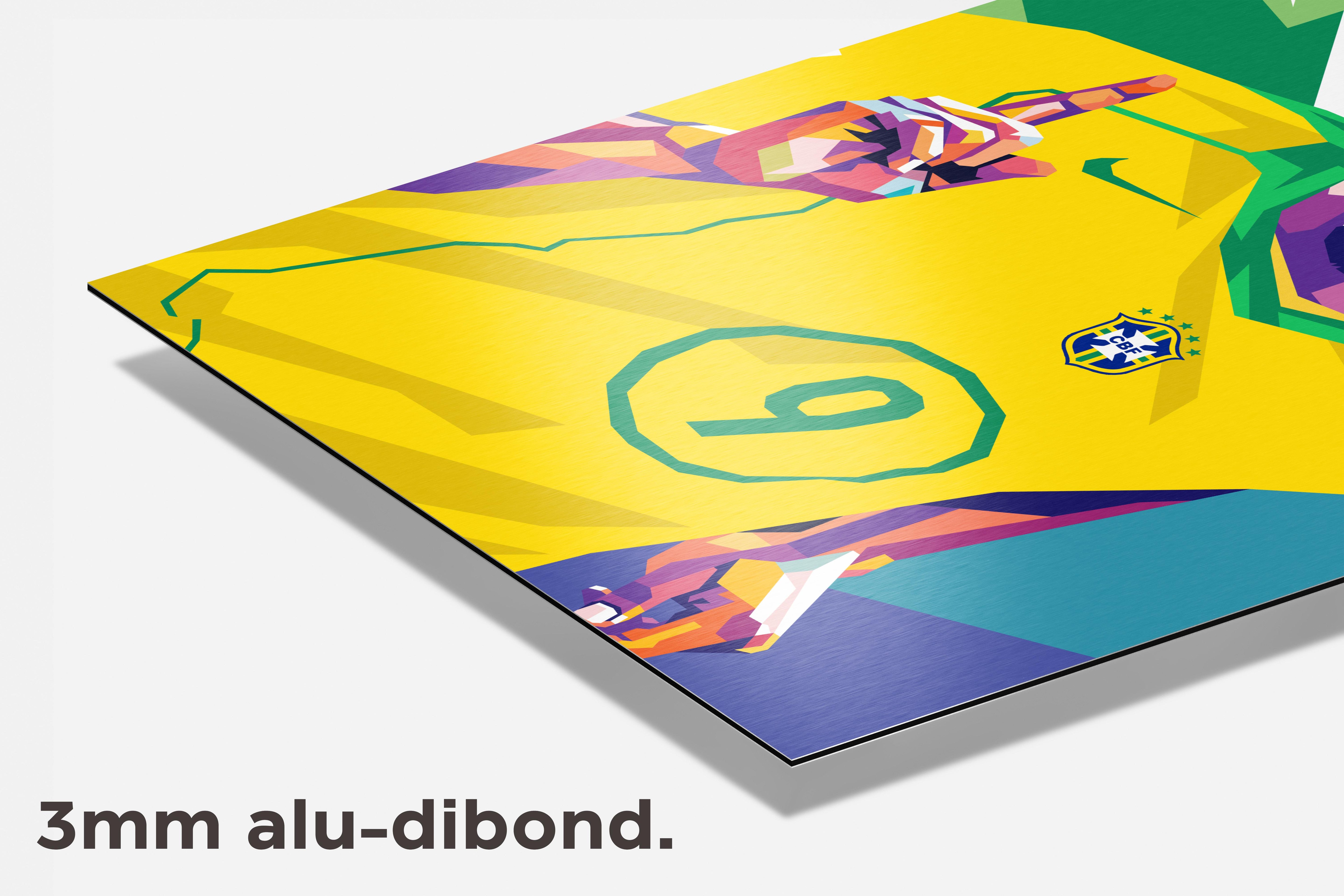 Ronaldo Nazario R9 dibond detail
