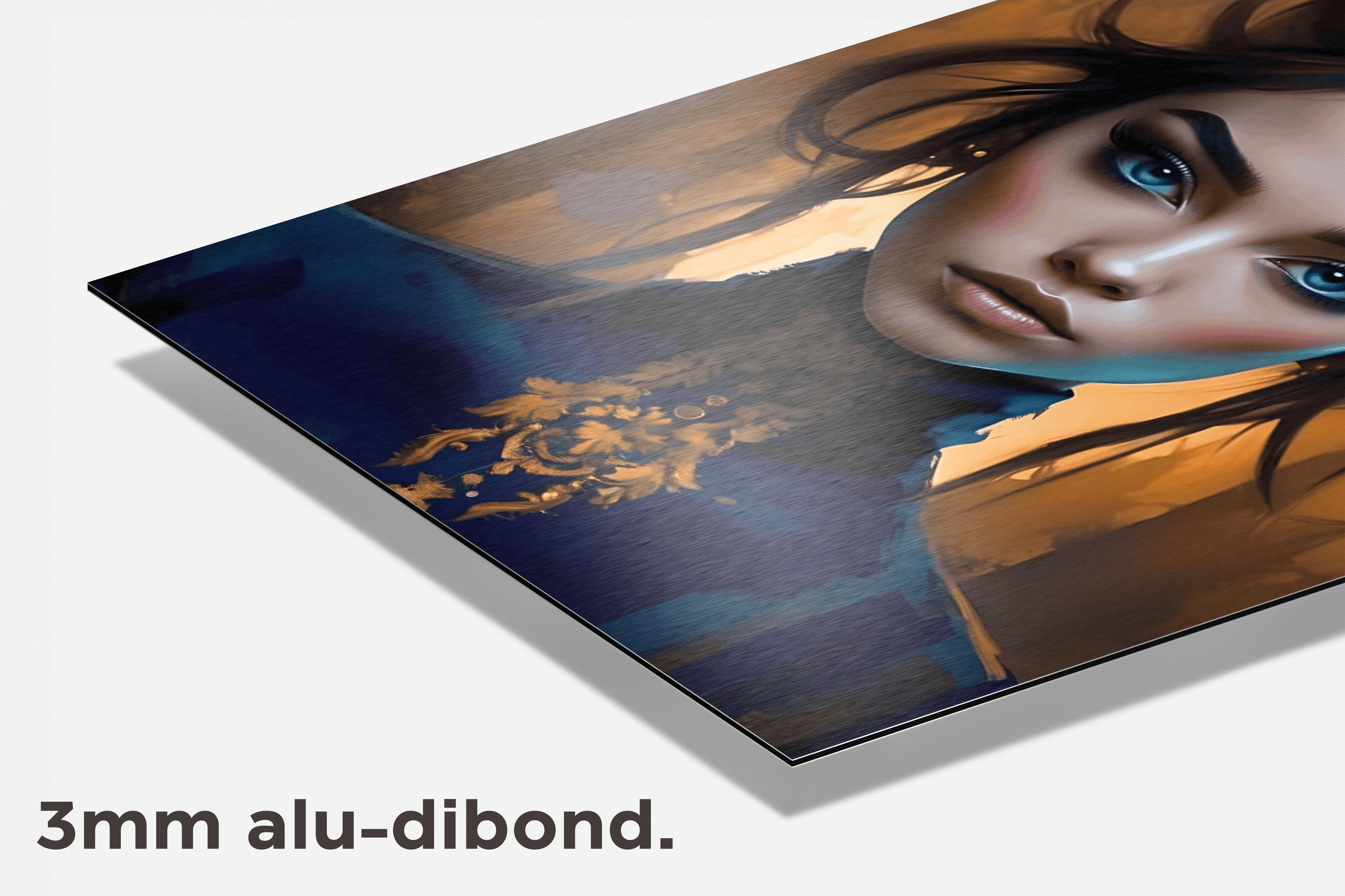 Oosterse Vrouw dibond detail