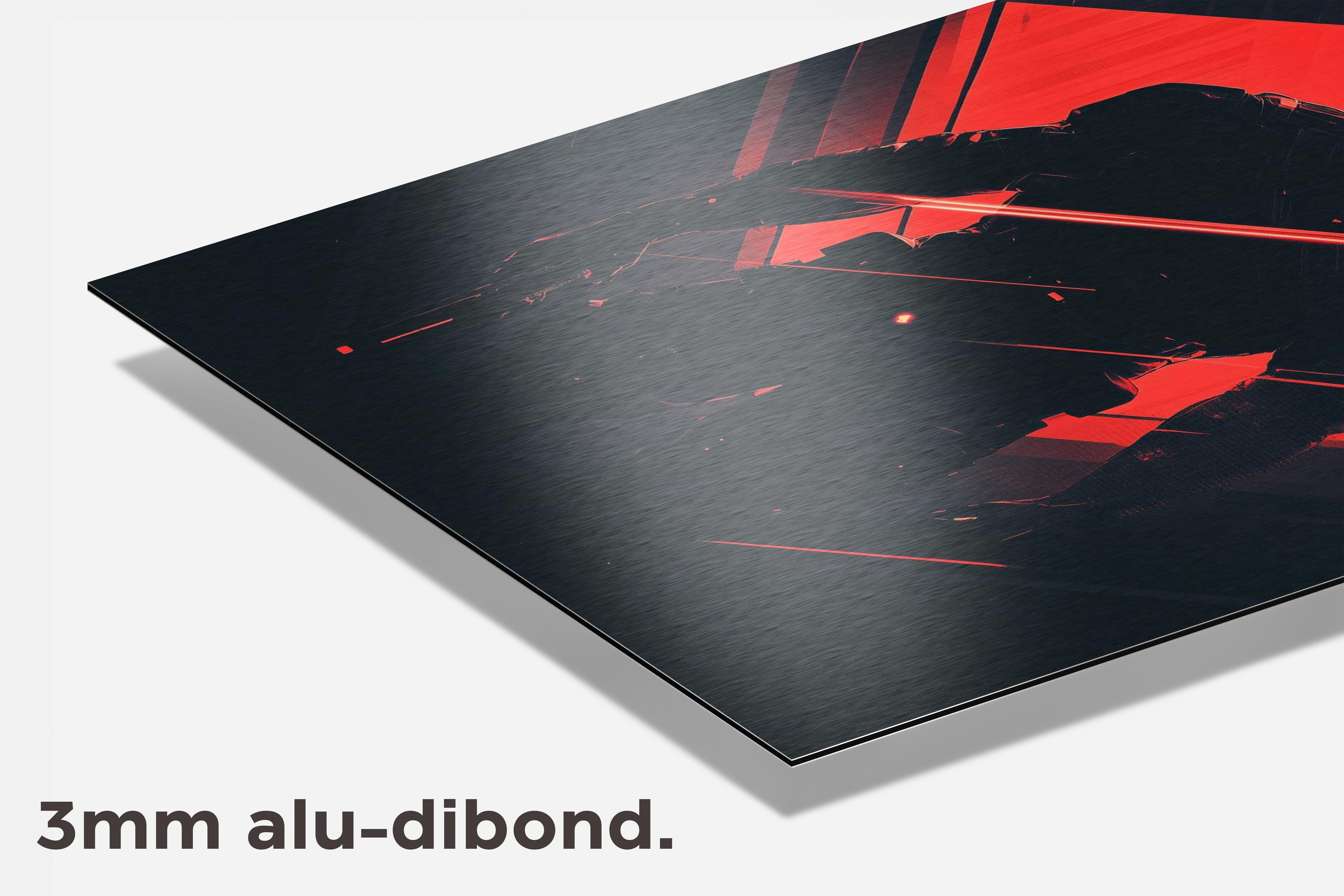 Sci-Fi Soldaat dibond detail