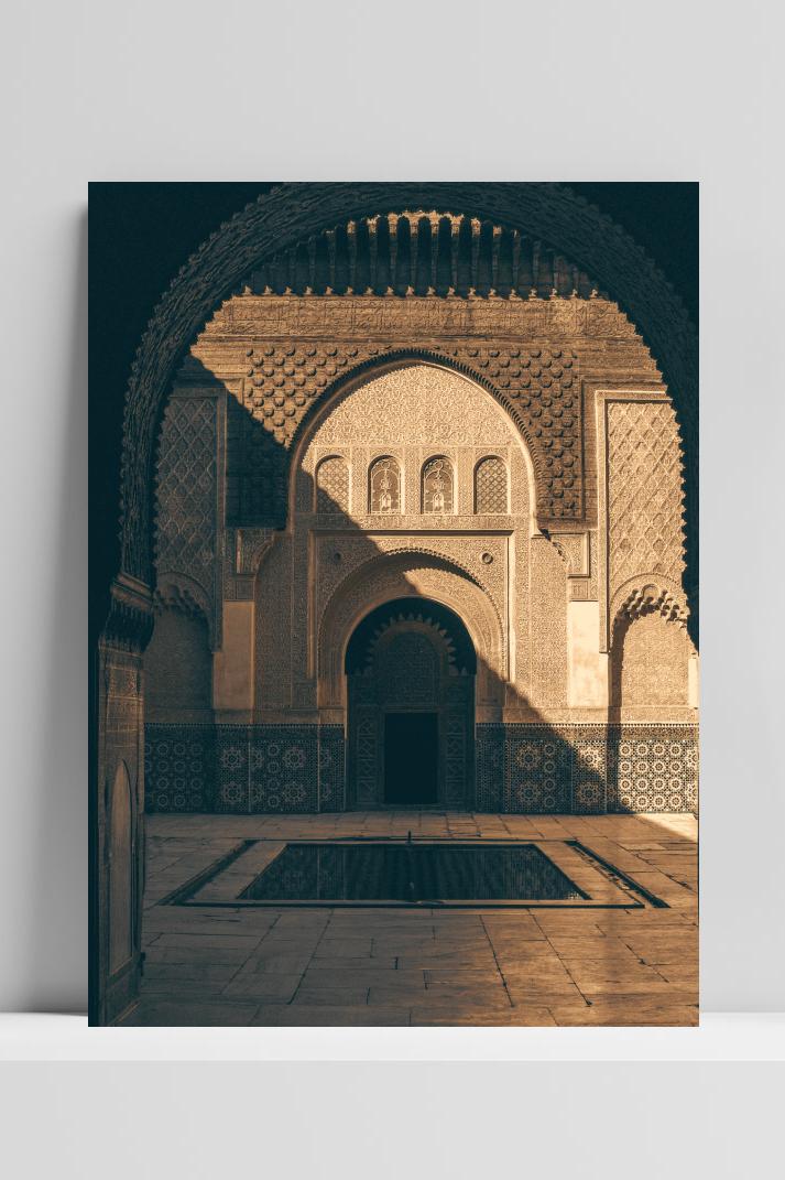Marrakech Poort op 3mm aluminium dibond