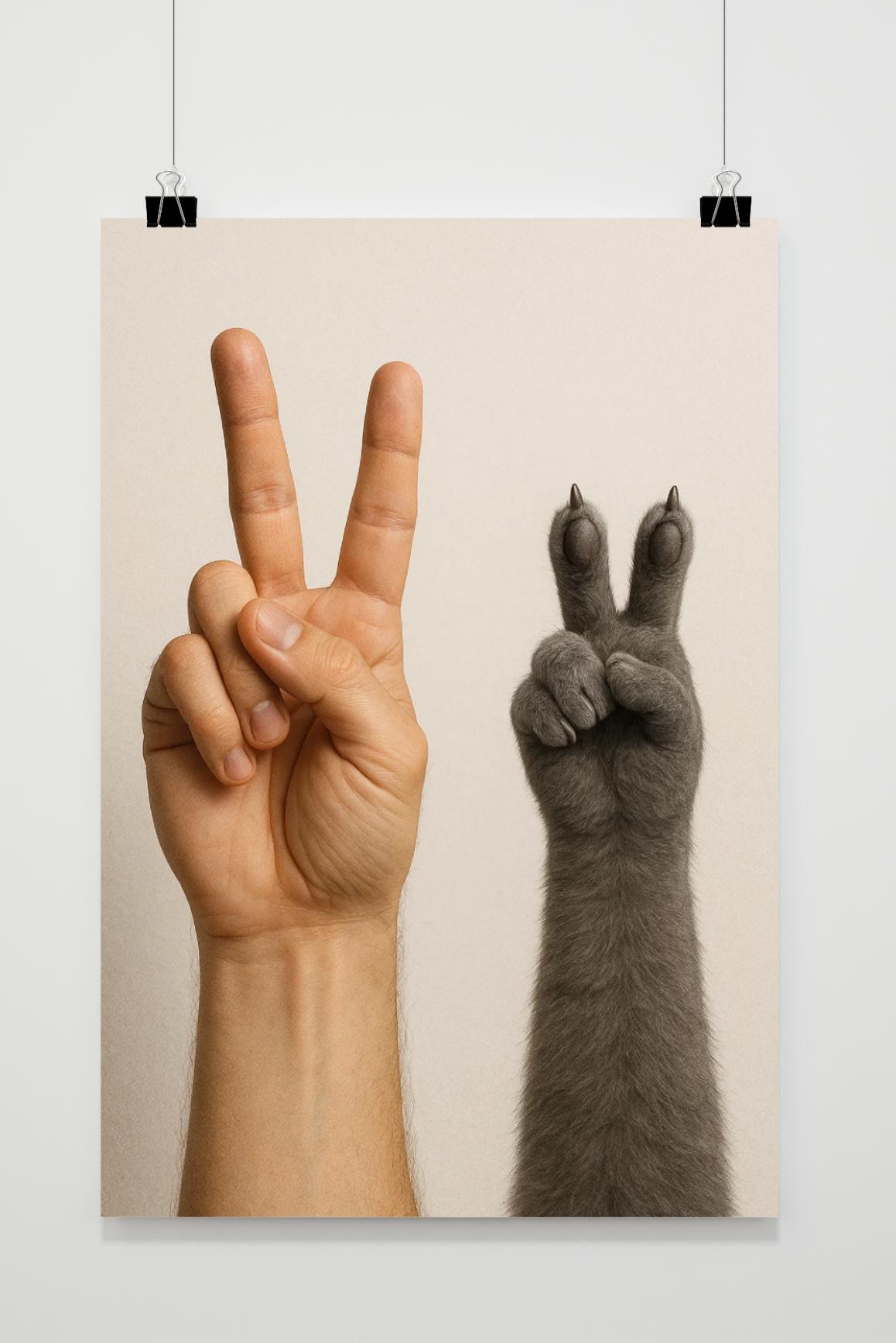 Peace Sign poster van 25 Artstreet