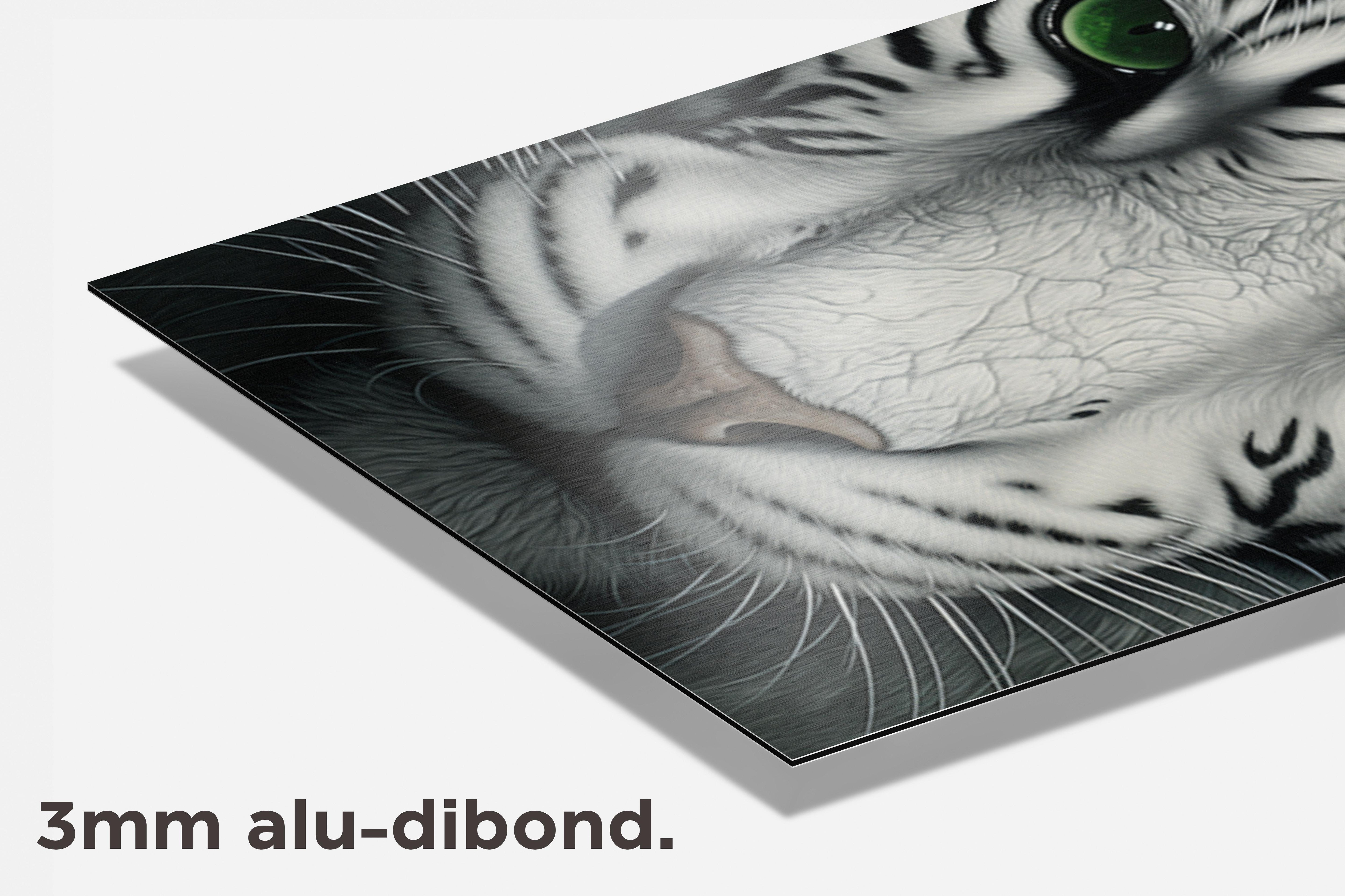 Tijger Groen dibond detail