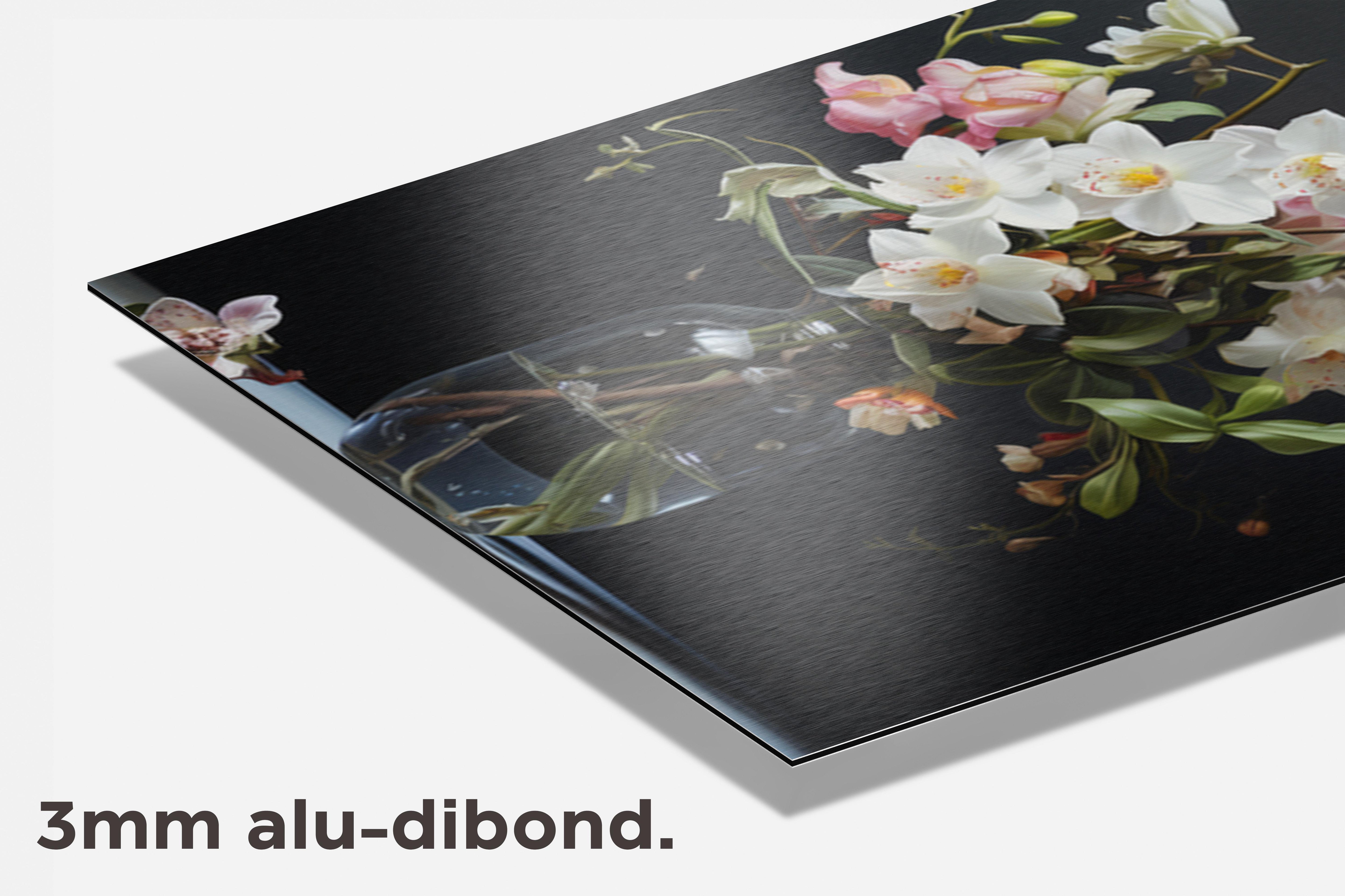 Vaas Met Bloemen dibond detail
