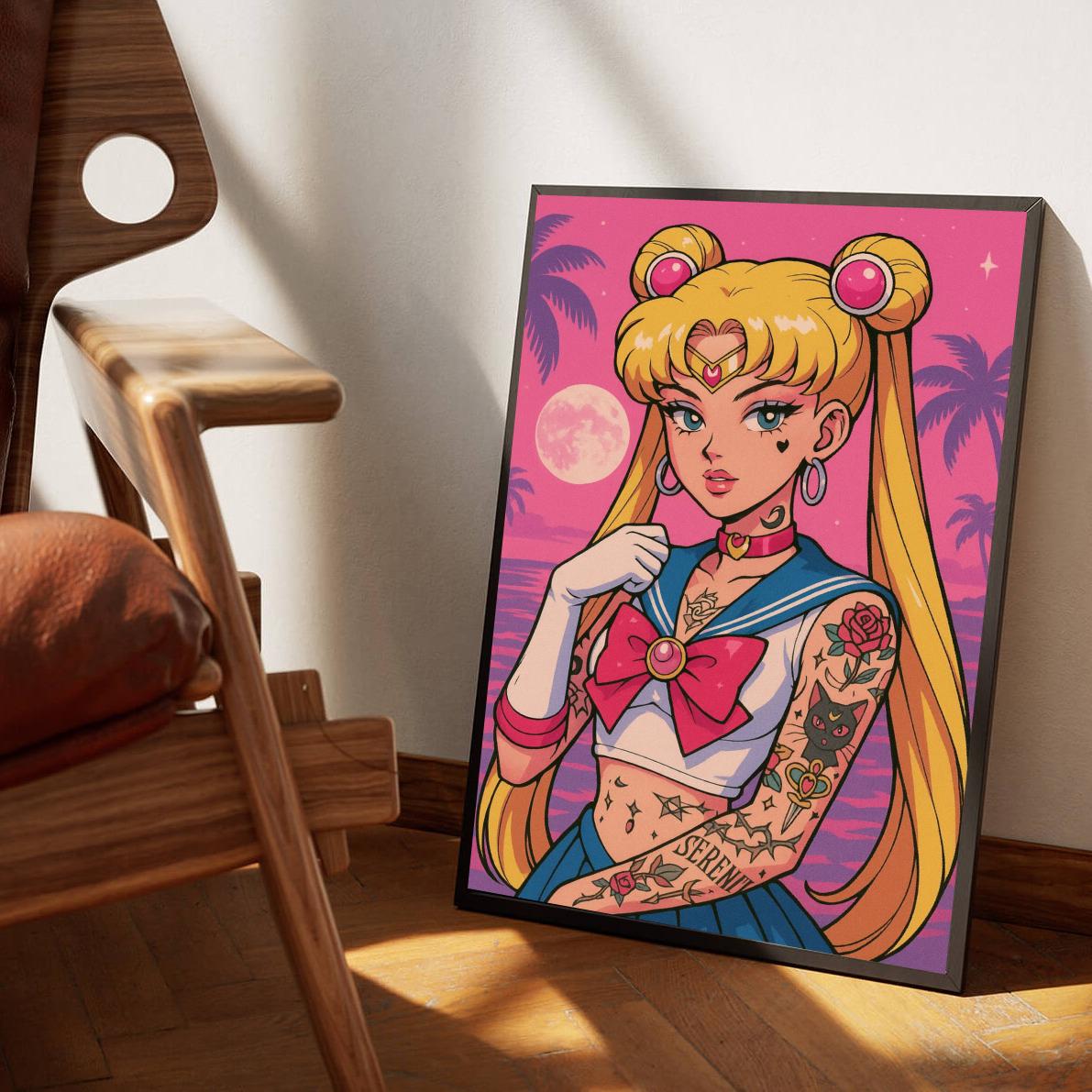 Sailor Moon Tattoo poster sfeerbeeld 3