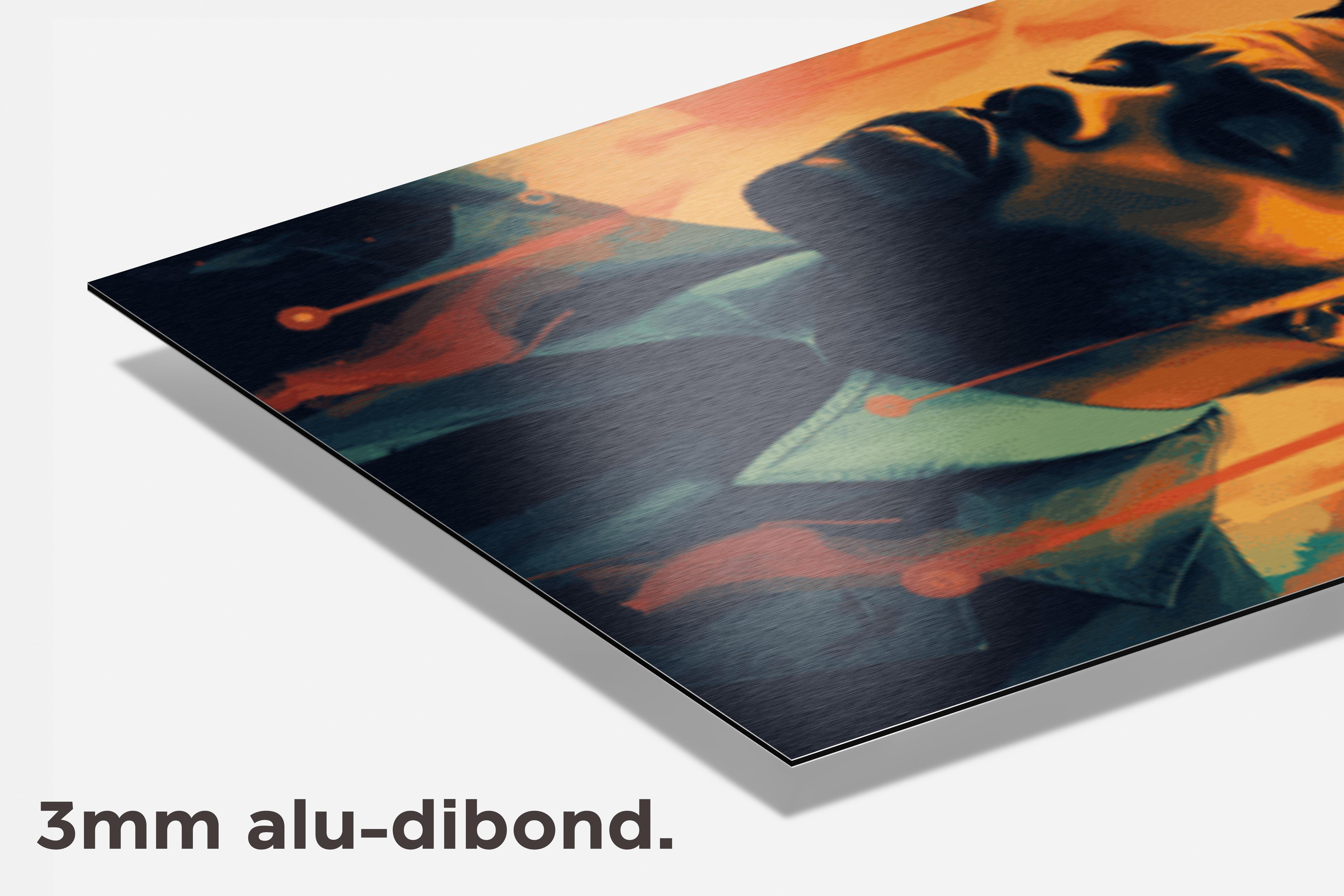 The Weeknd Abstract dibond detail