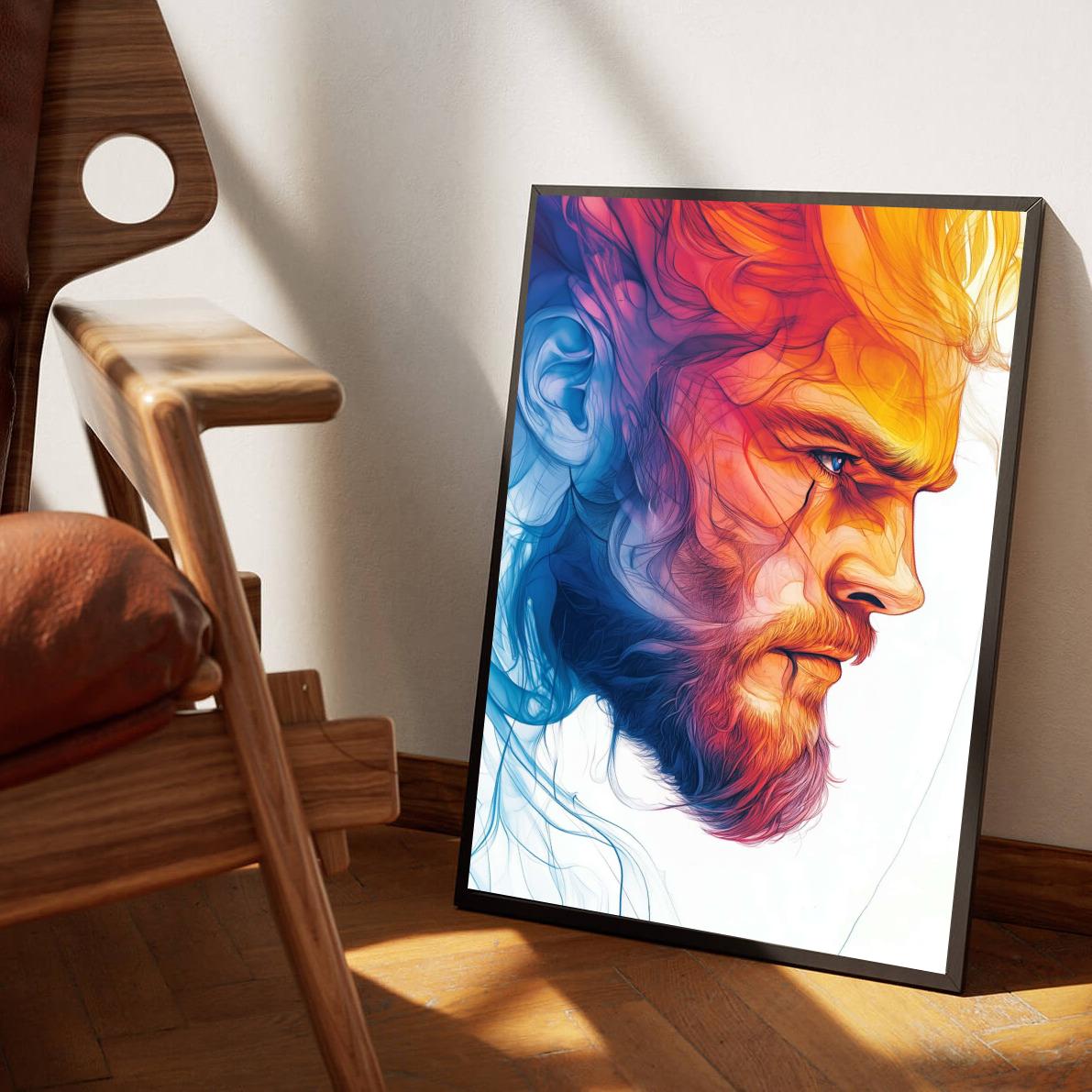Thor Marvel Art dans un intérieur