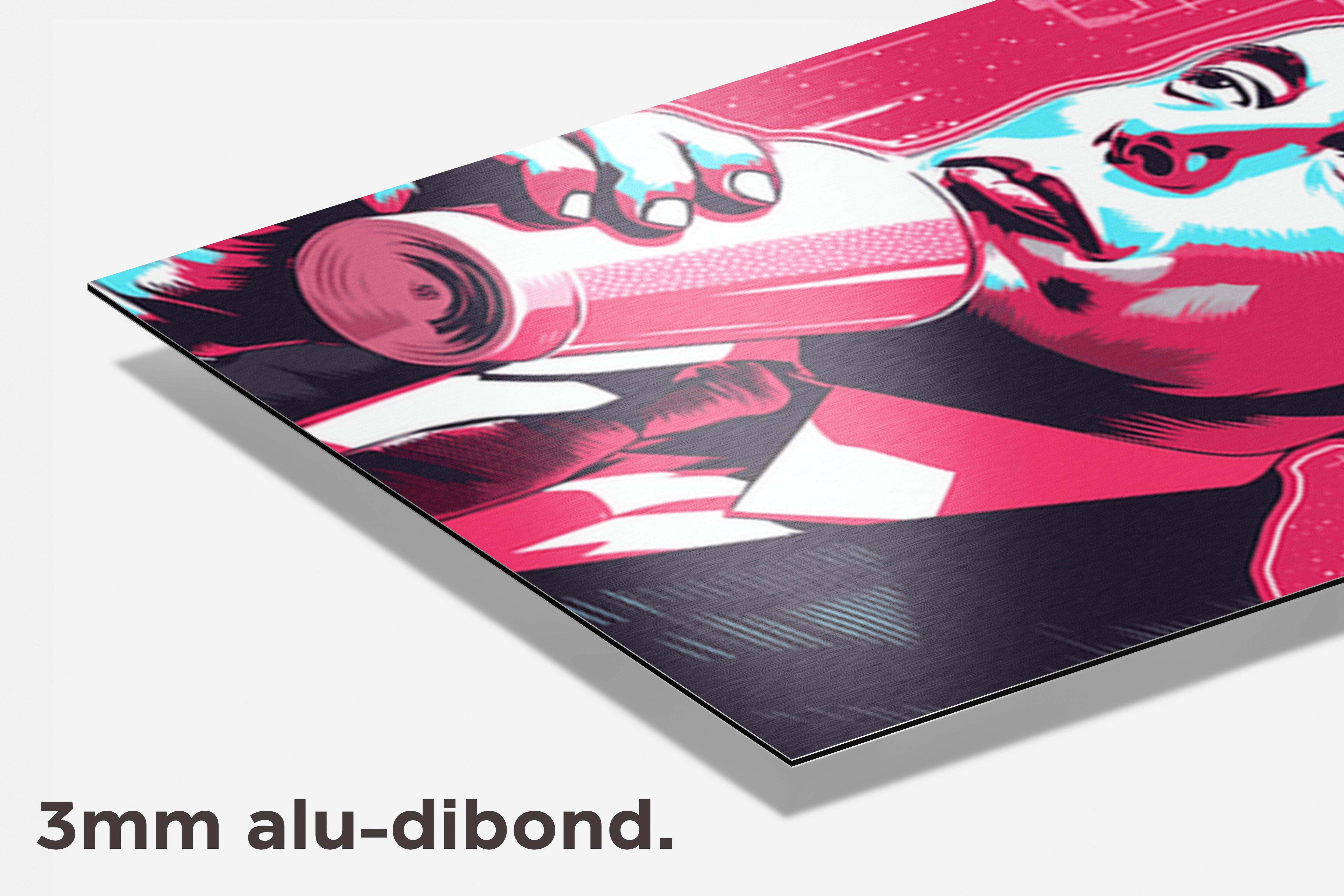 Elon Musk Poster dibond detail