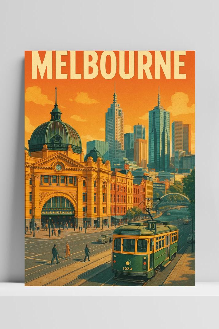 Melbourne Art Text op 3mm aluminium dibond