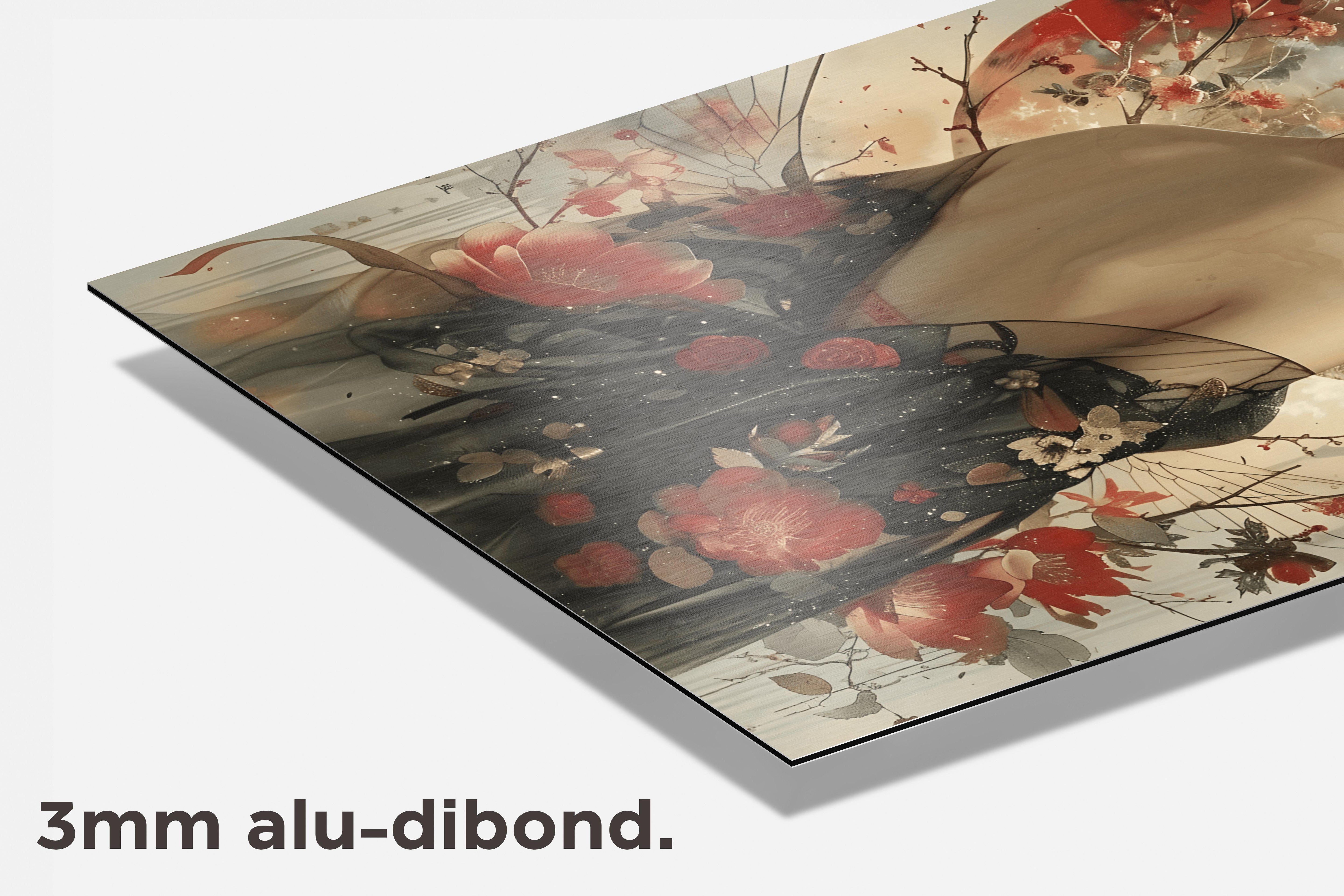 Oosters Bloemen dibond detail
