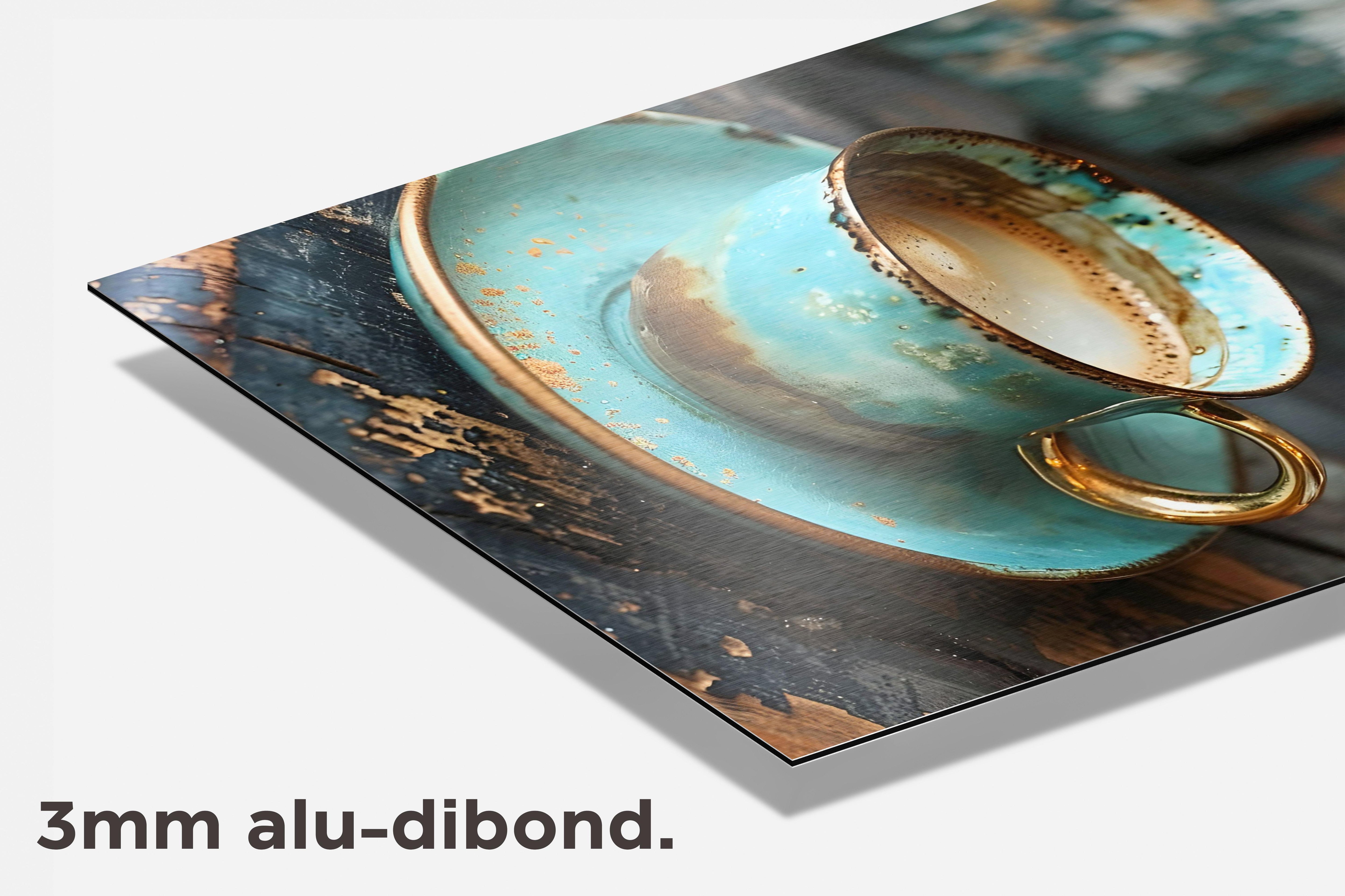 Koffiekopje dibond detail