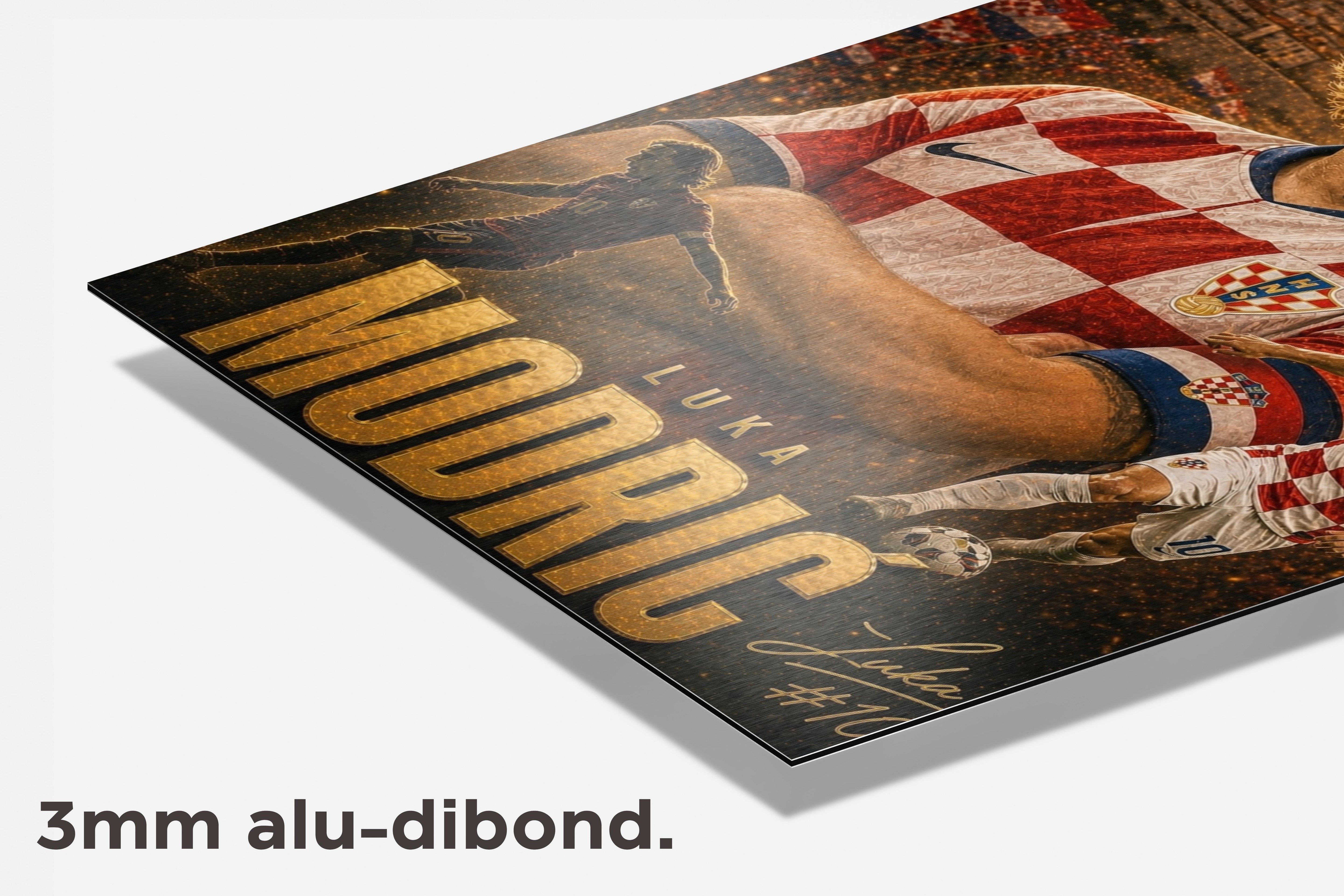 Luka Modrić dibond detail