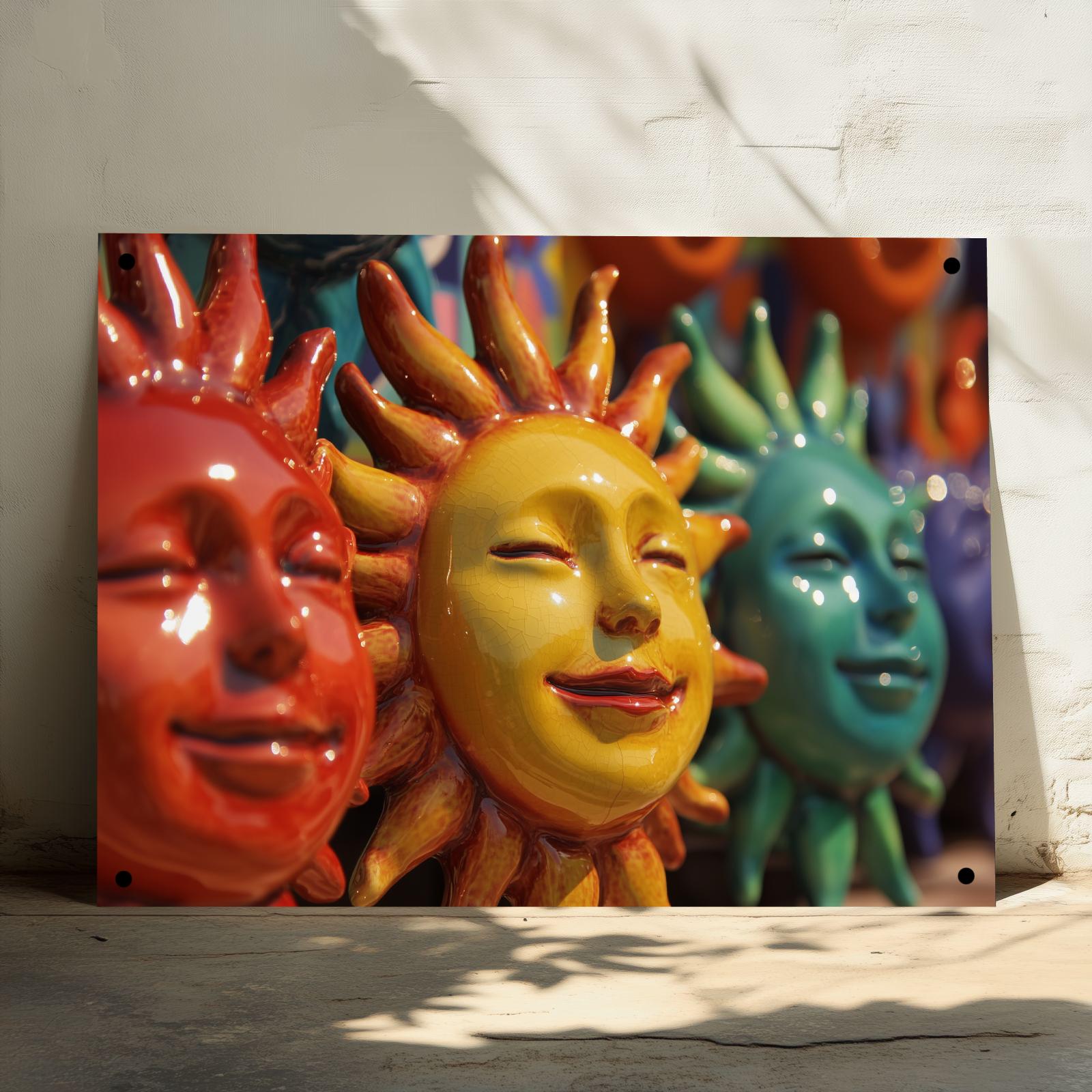 Tuinposter Zon Keramiek sfeerbeeld 3