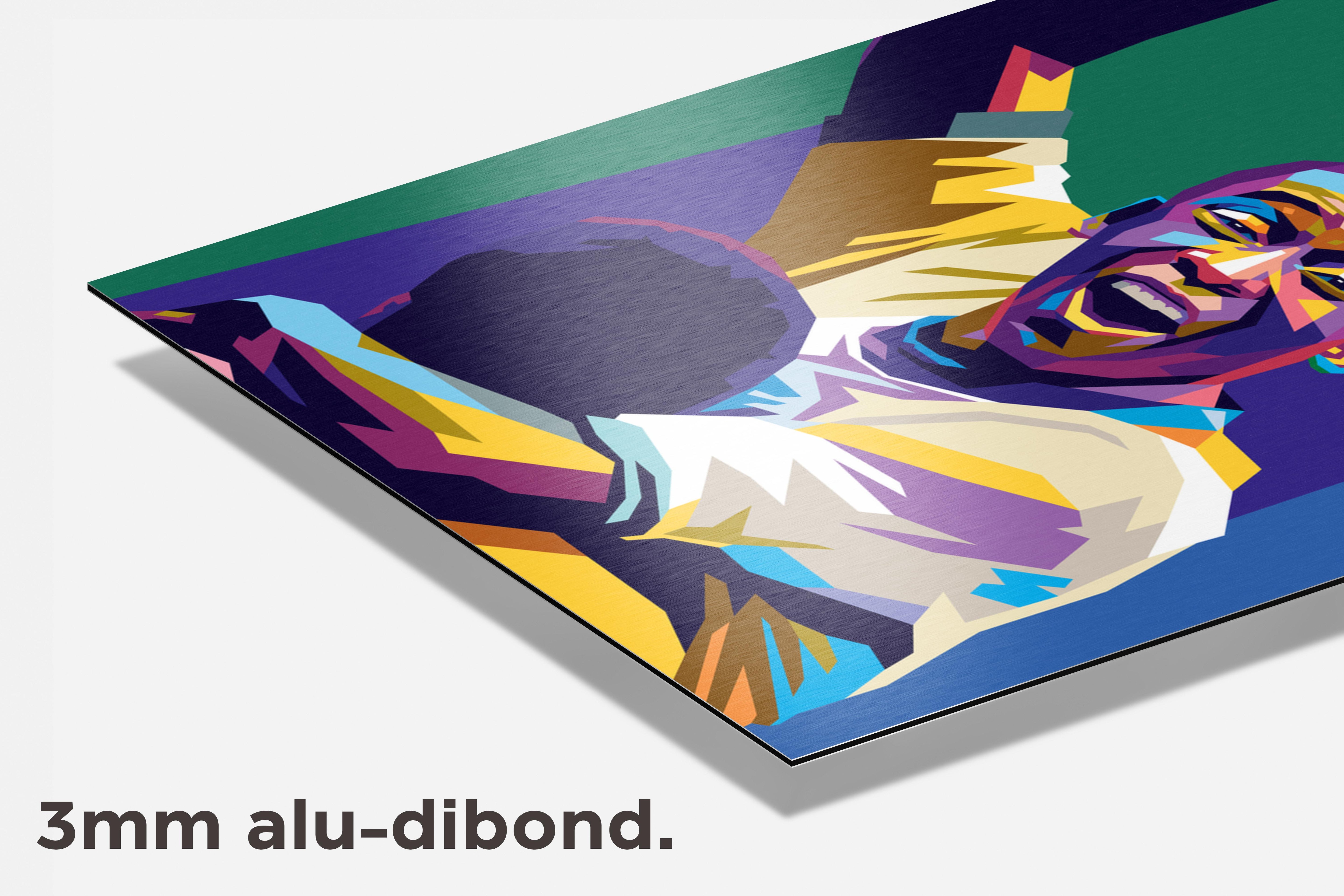 Pele Poster dibond detail
