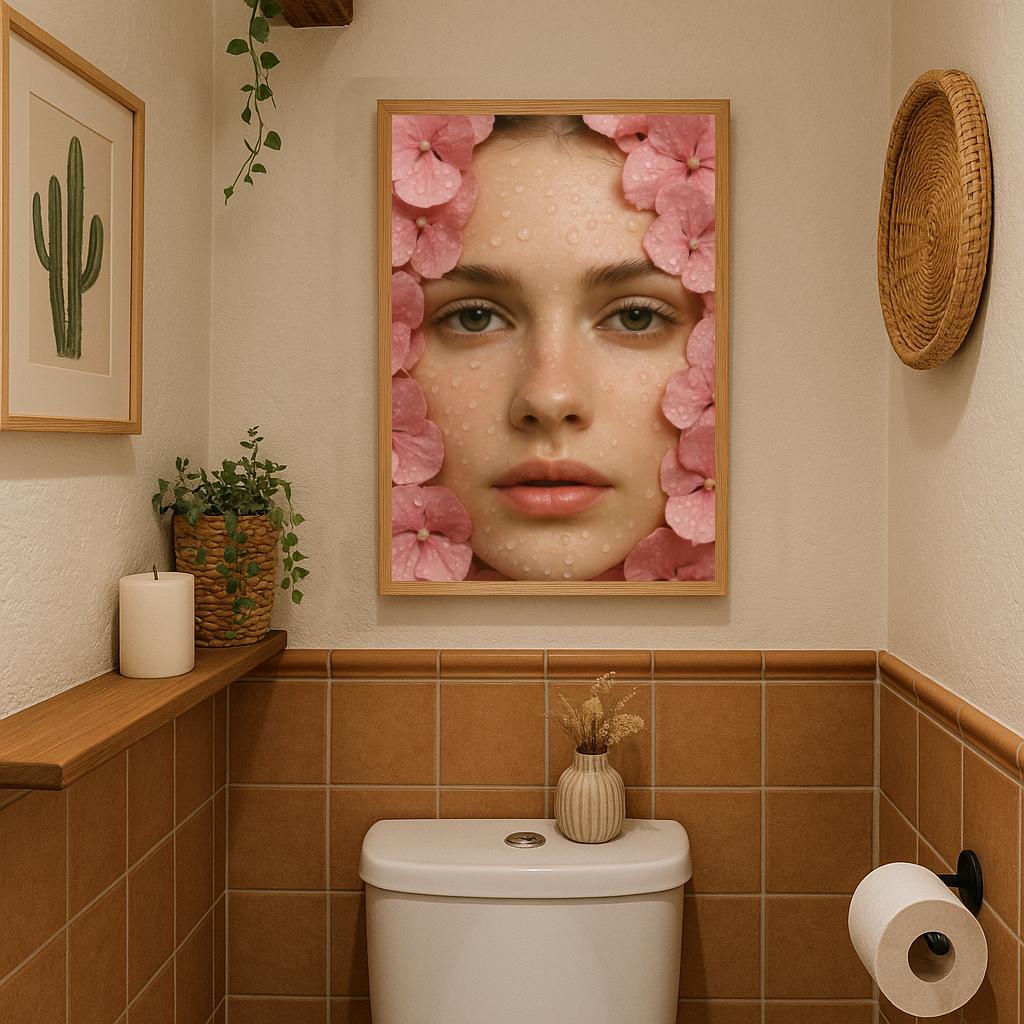 Lady Flowers Portrait poster sfeerbeeld 3