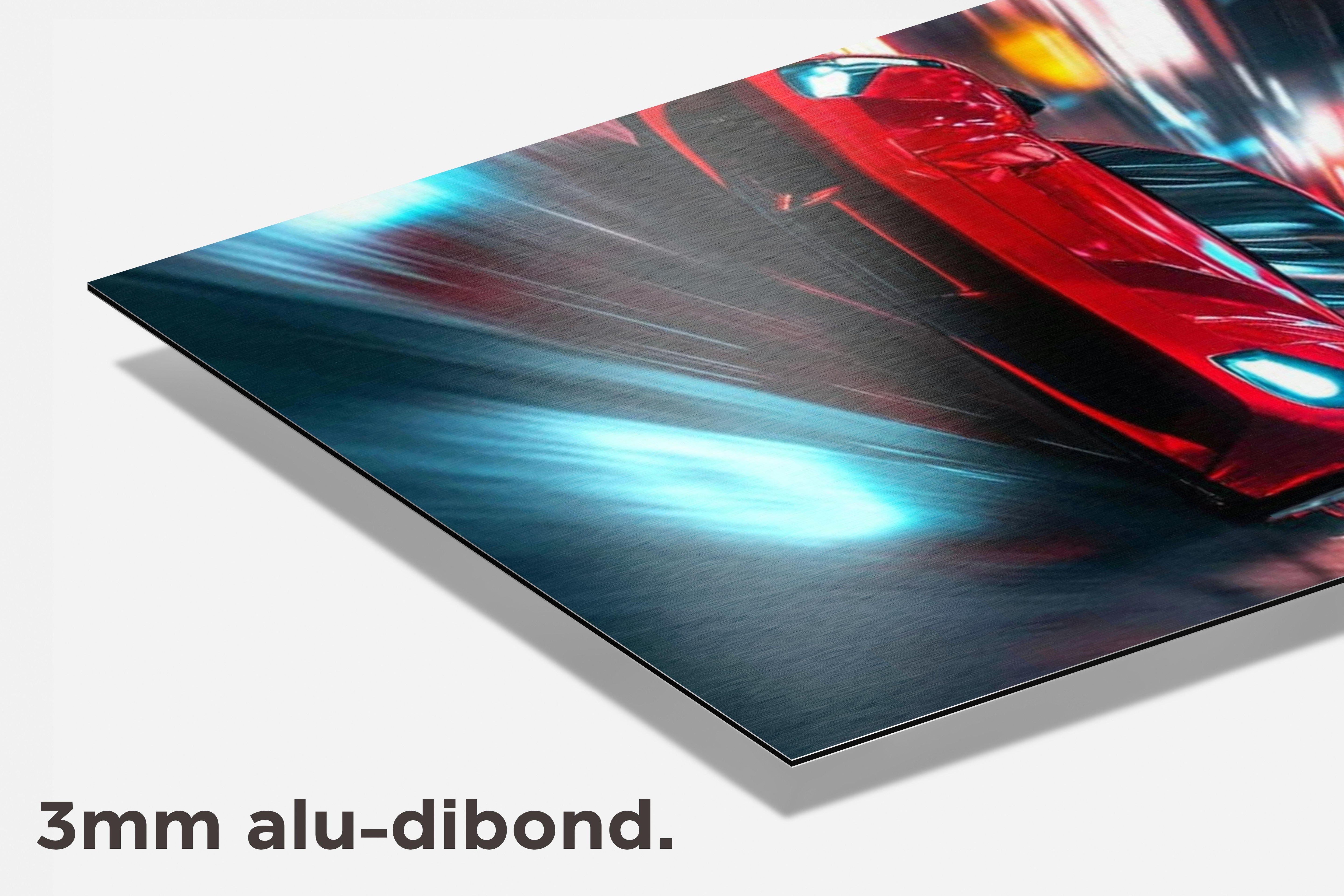 Rode Ferrari dibond detail