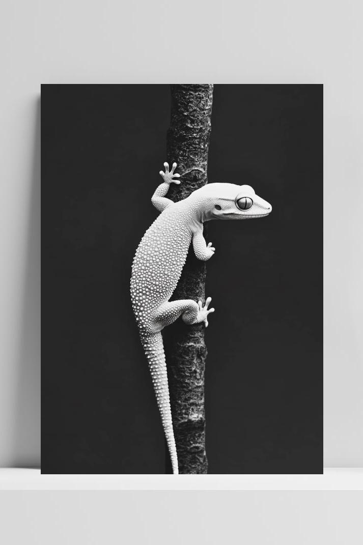 Gekko Tak op 3mm aluminium dibond