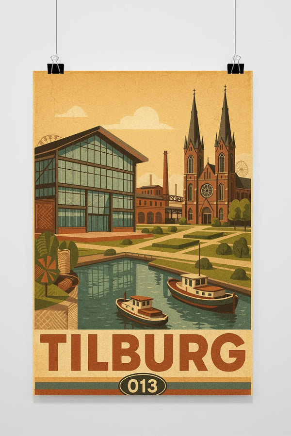 Affiche Tilburg Netherlands Vintage