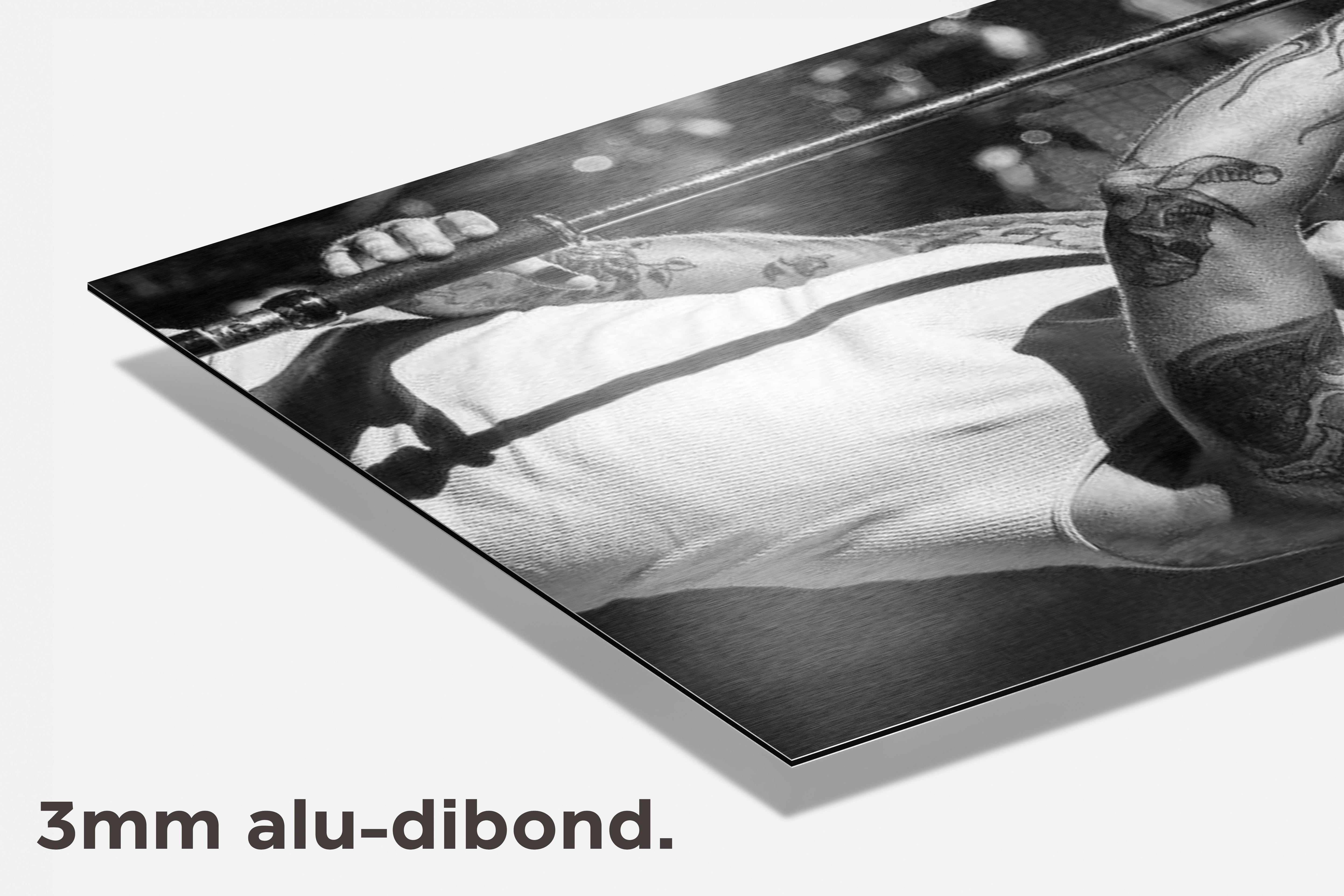 Chester Bennington dibond detail