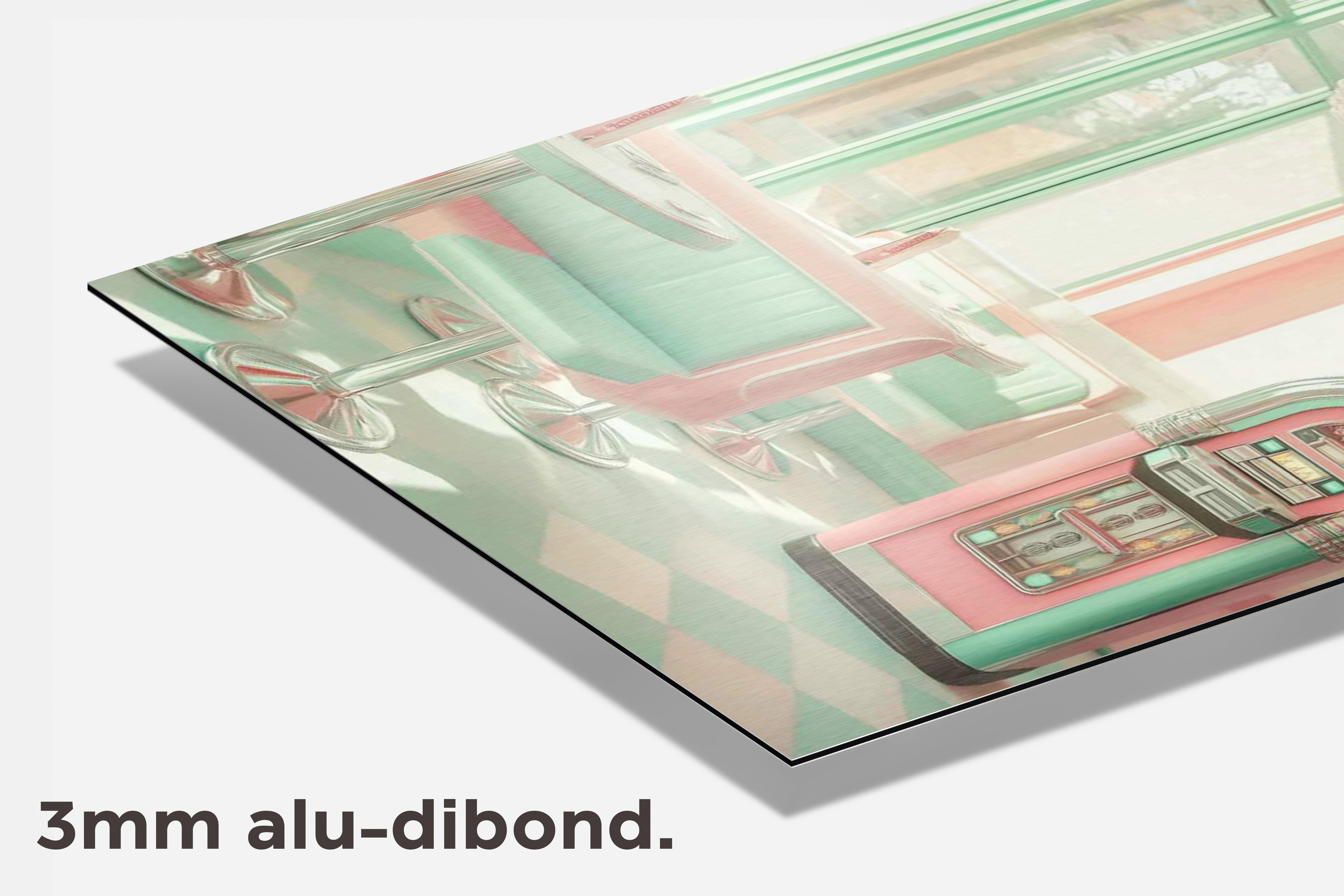 Retro Diner dibond detail