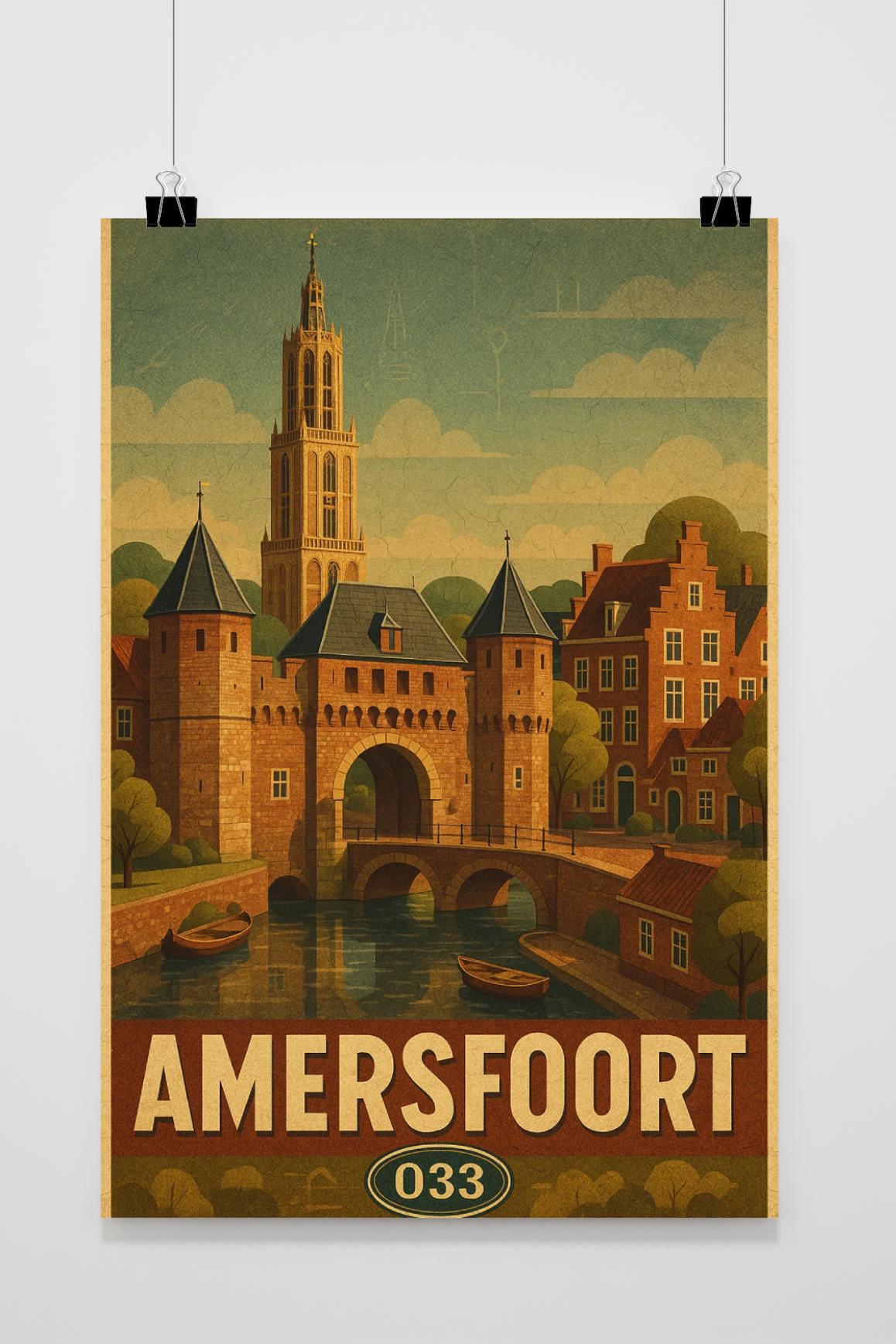 Póster Amersfoort Netherlands Vintage de 25 Artstreet