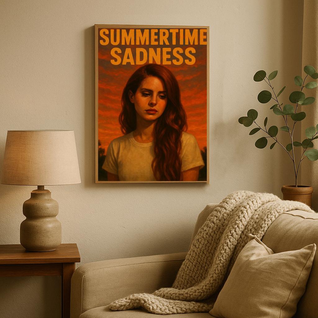 Summertime Sadness Lana Del Rey Text poster sfeerbeeld 2
