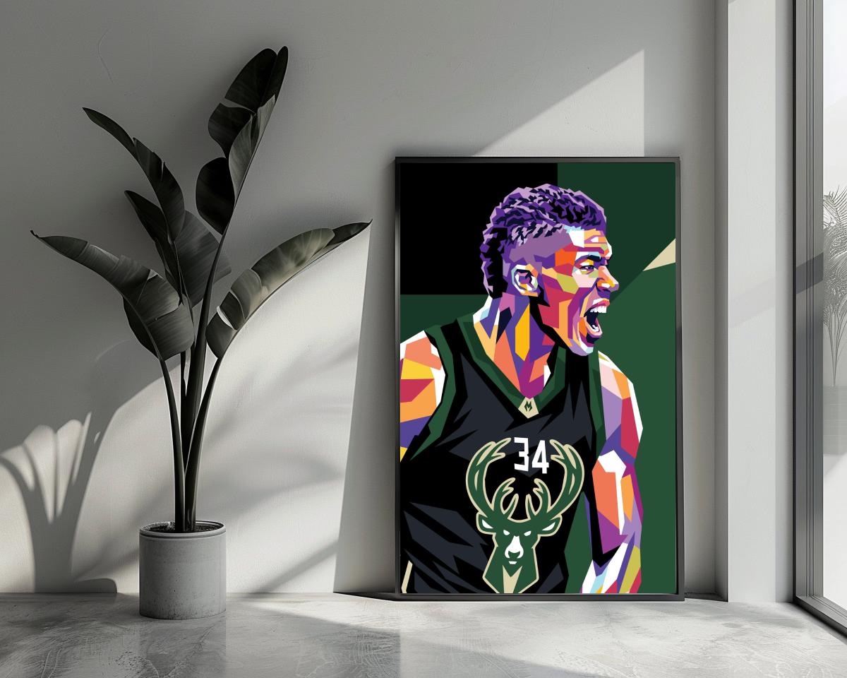 Giannis Antetokounmpo Pop Art poster van 25 Artstreet