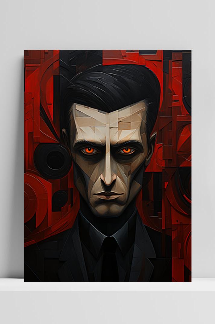 Dracula op 3mm aluminium dibond