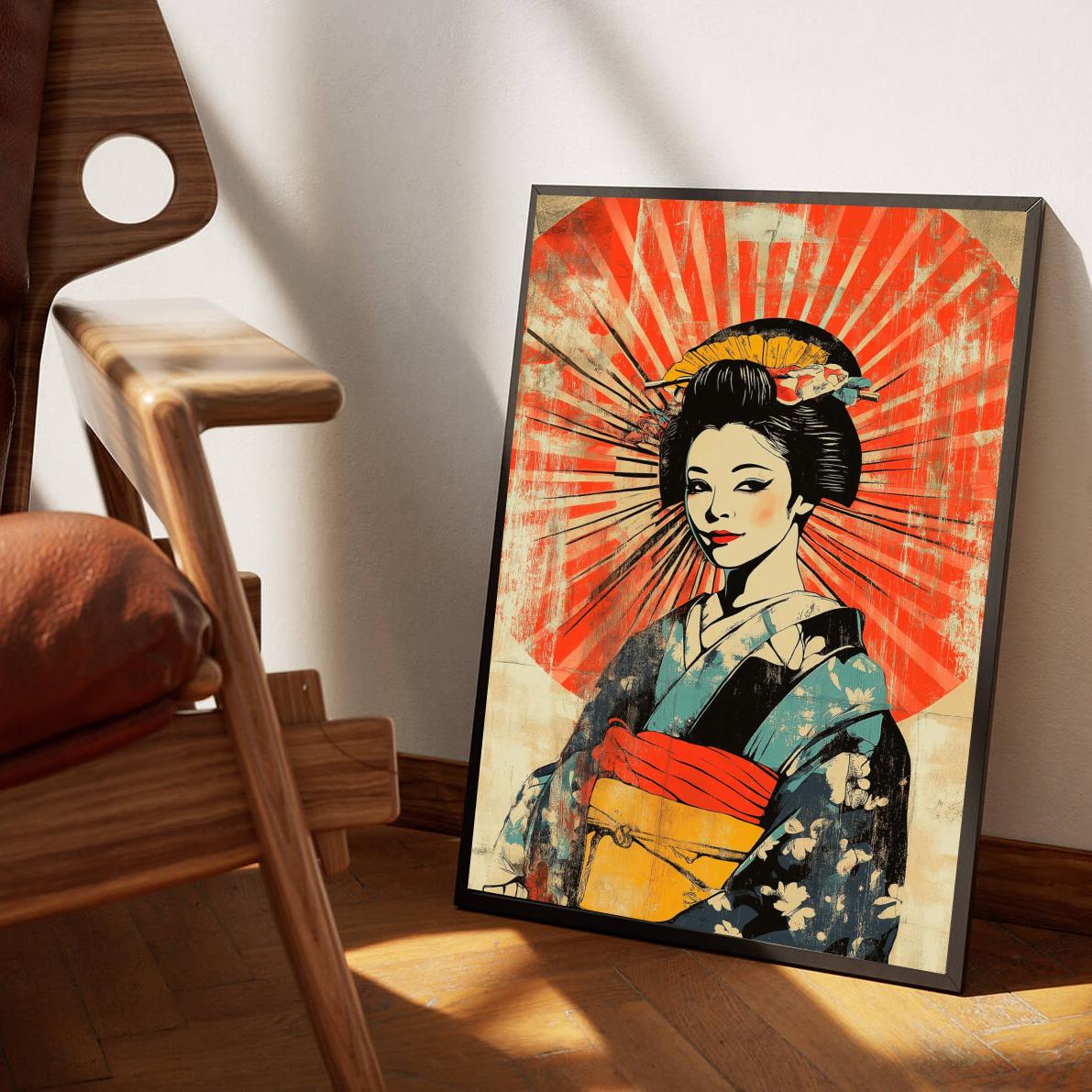 Geisha Vintage poster sfeerbeeld 1